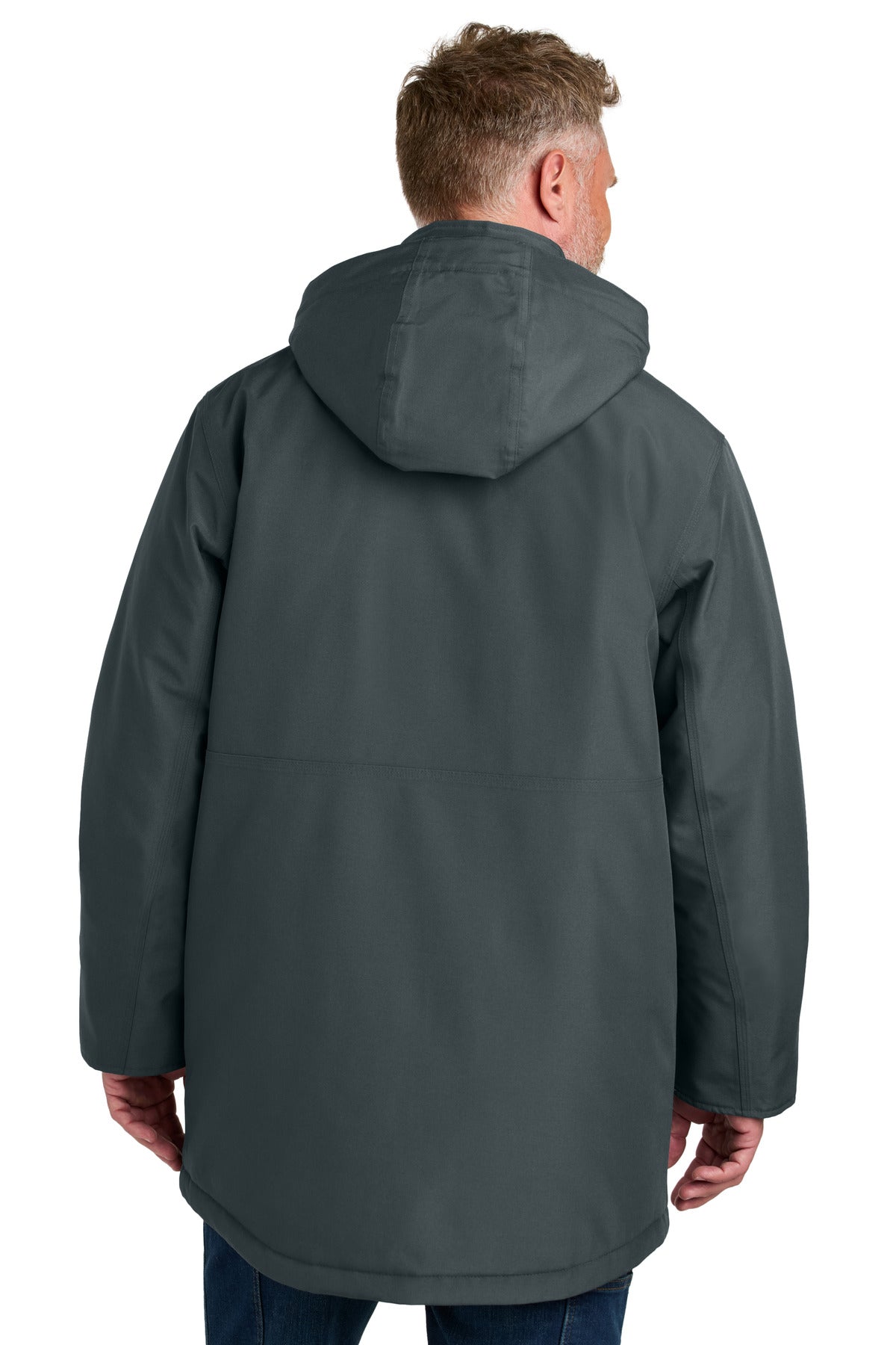 Custom Embroidered CornerStone Elements Insulated Parka CSJ10,Iron Grey