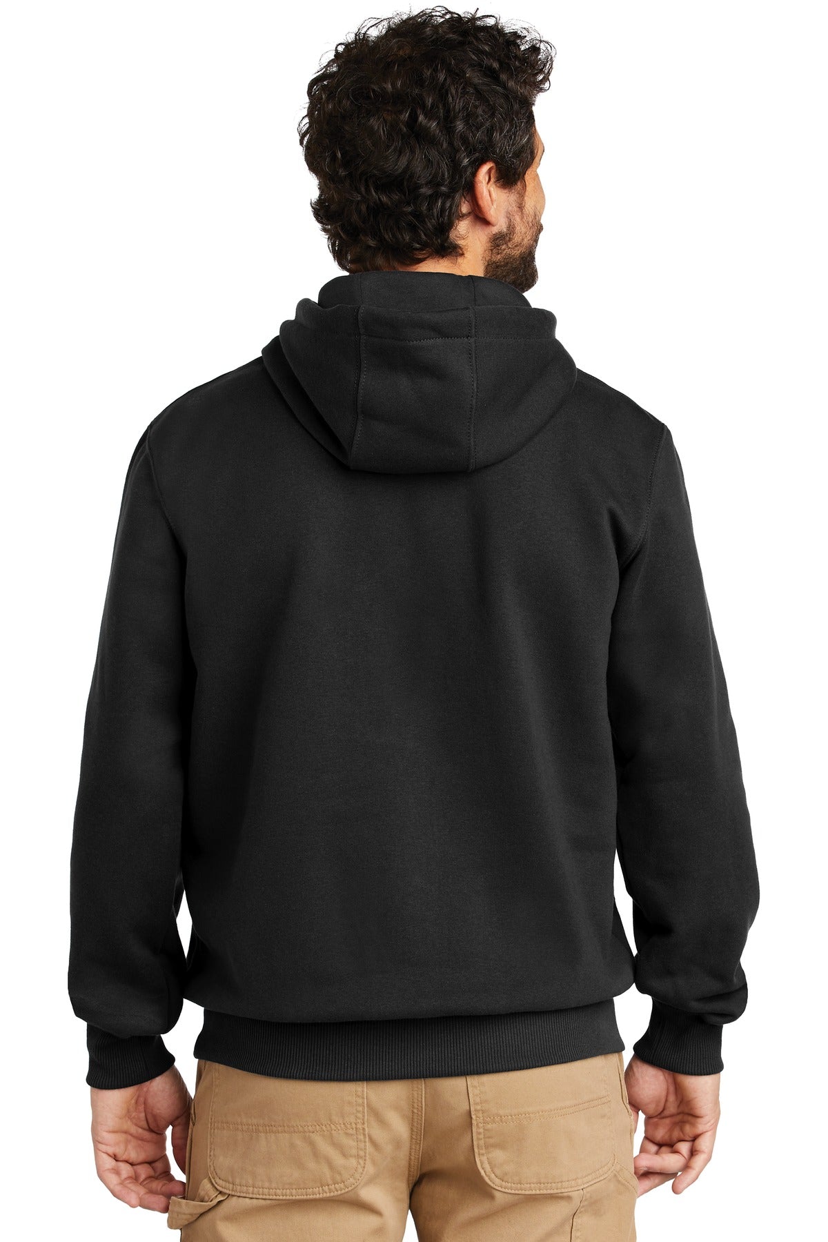 Custom Embroidered Carhartt Rain Defender Paxton Heavyweight Hooded Sweatshirt. CT100615,Black