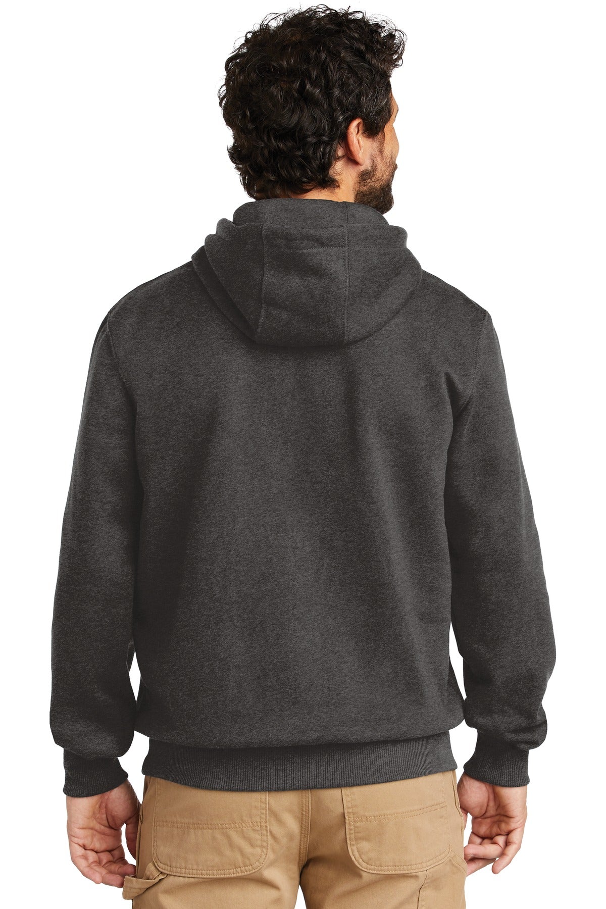 Custom Embroidered Carhartt Rain Defender Paxton Heavyweight Hooded Sweatshirt. CT100615,Carbon Heather