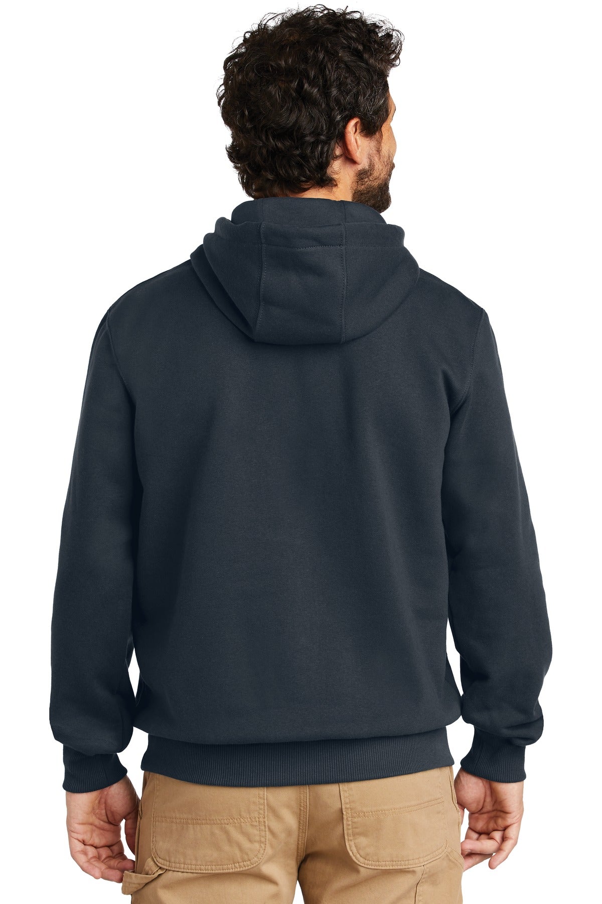 Custom Embroidered Carhartt Rain Defender Paxton Heavyweight Hooded Sweatshirt. CT100615,New Navy