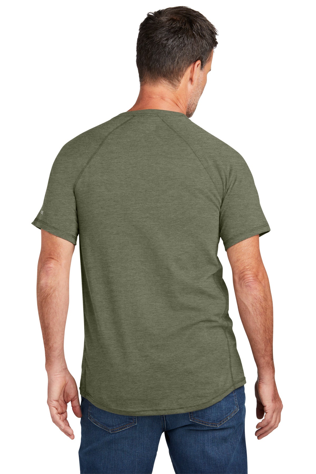 Custom Embroidered Carhartt Force Short Sleeve Pocket T-Shirt CT106652,Basil Heather