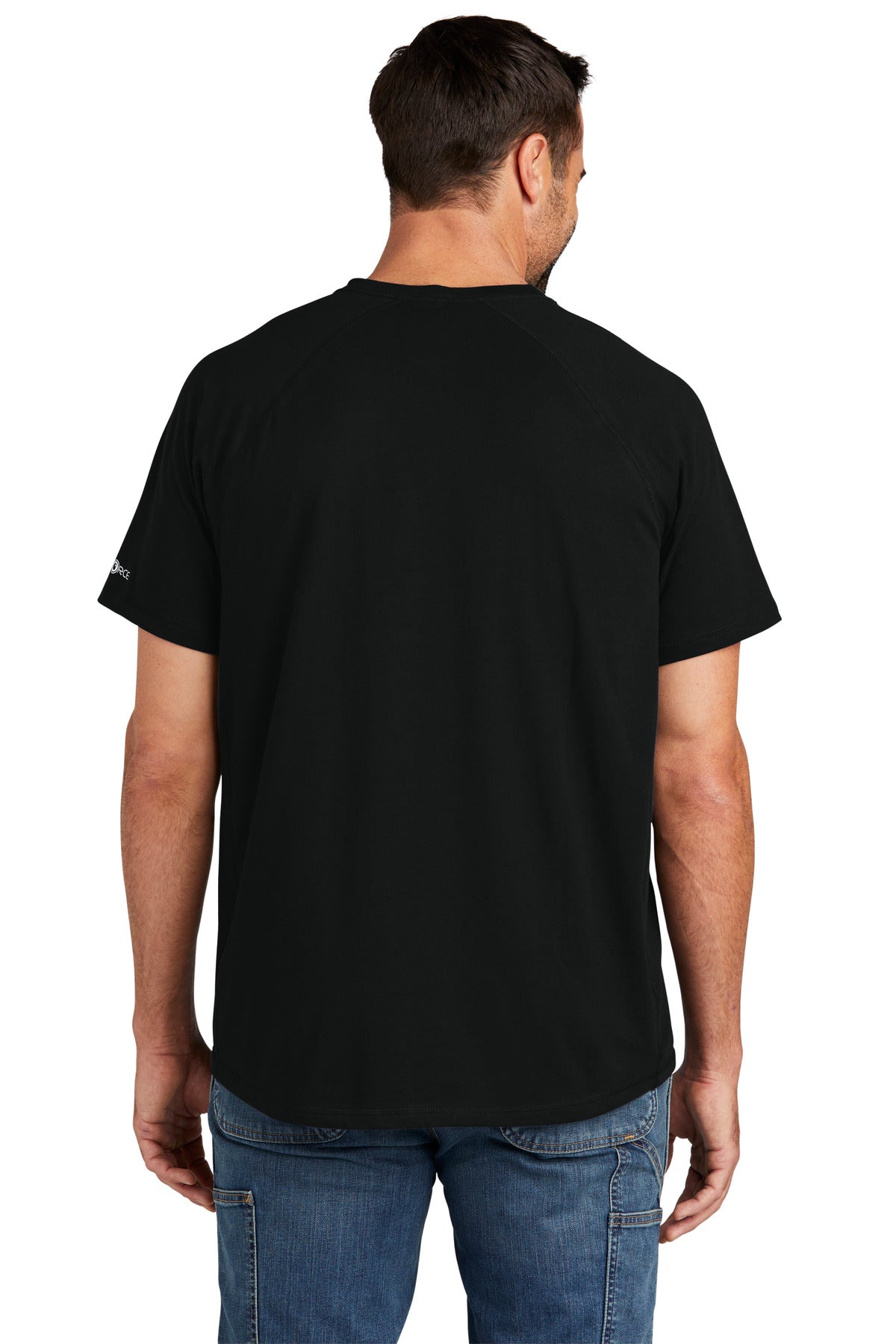 Custom Embroidered Carhartt Force Short Sleeve Pocket T-Shirt CT106652,Black