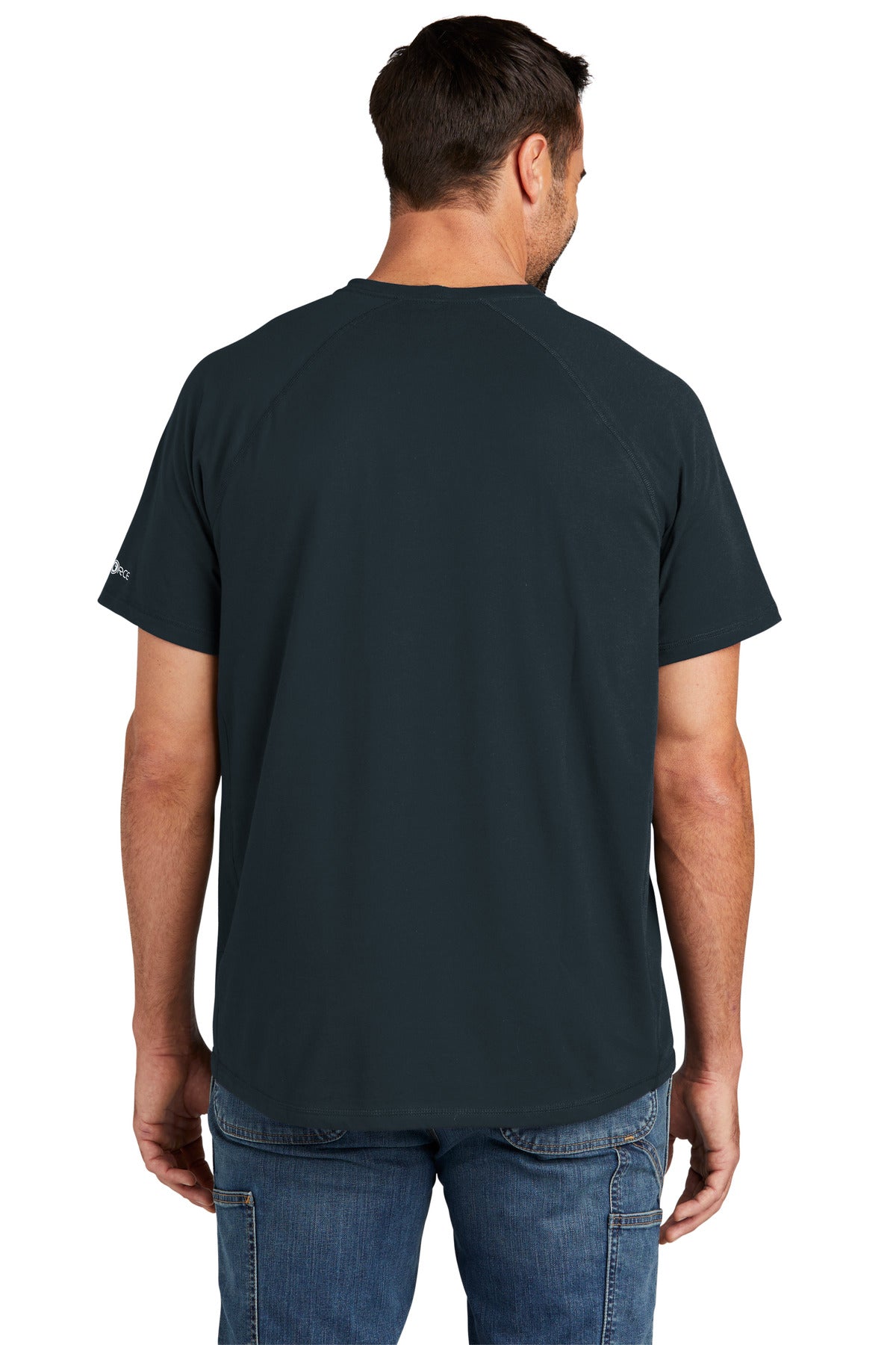 Custom Embroidered Carhartt Force Short Sleeve Pocket T-Shirt CT106652,Navy