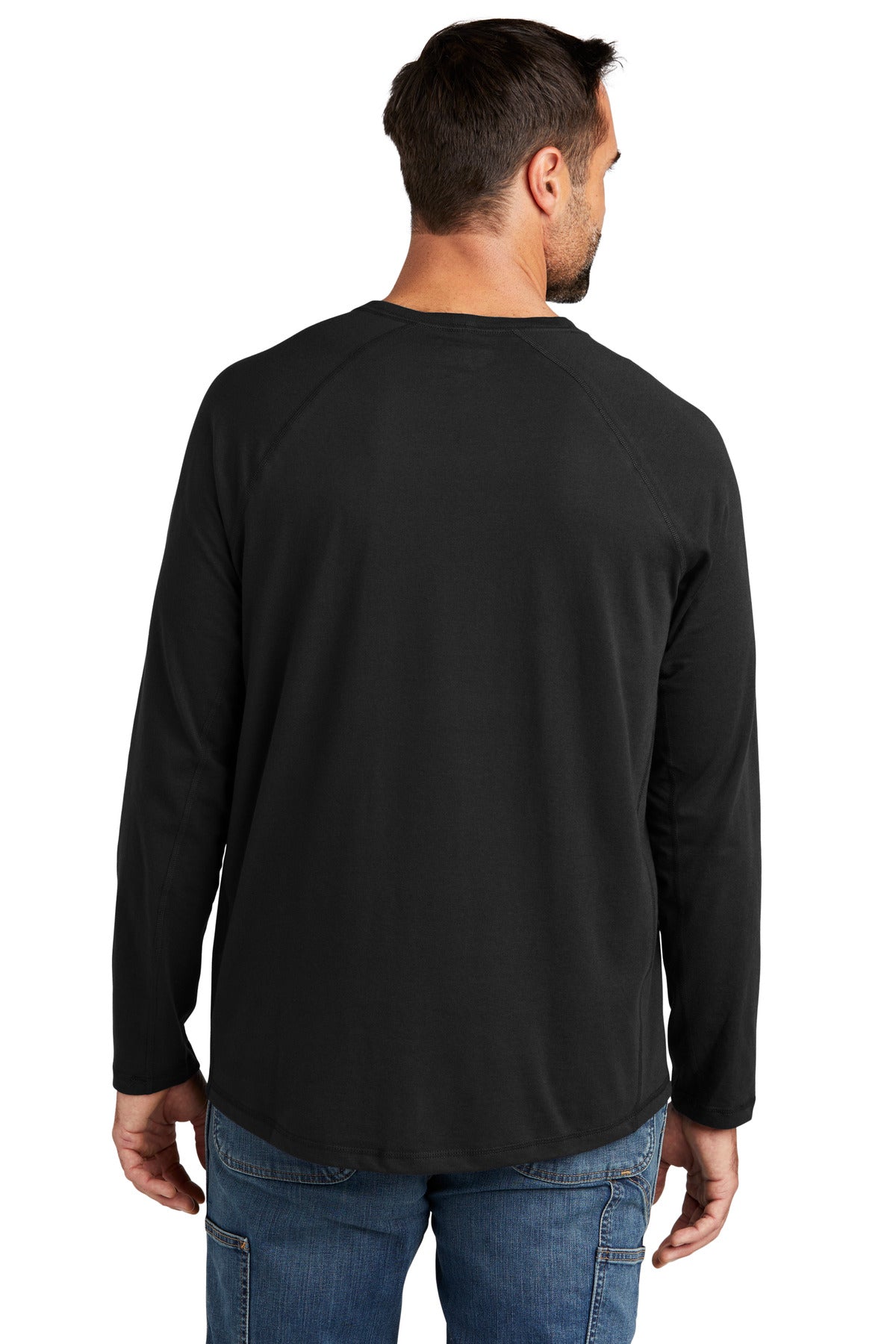 Custom Embroidered Carhartt Force Long Sleeve Pocket T-Shirt CT106656,Black
