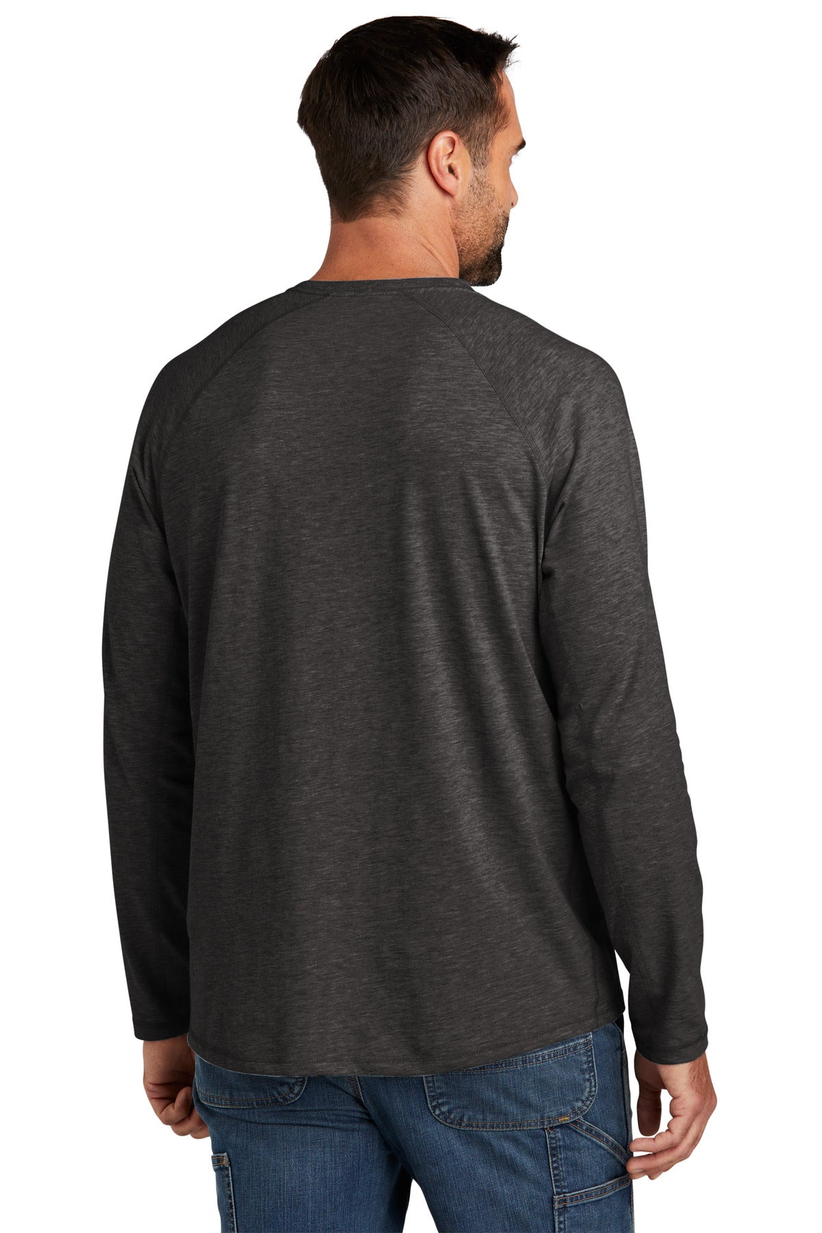 Custom Embroidered Carhartt Force Long Sleeve Pocket T-Shirt CT106656,Carbon Heather