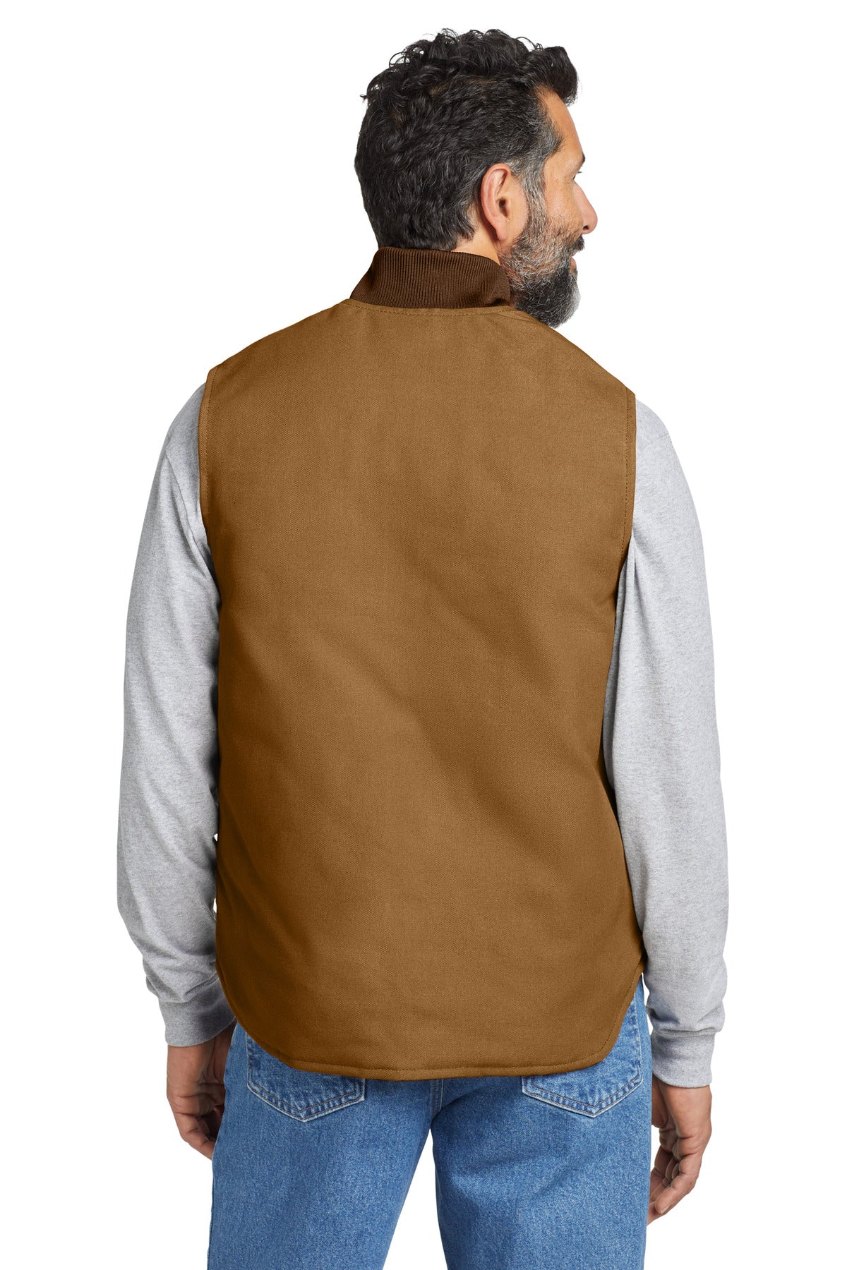 Custom Embroidered Carhartt Duck Vest. CT106676,Carhartt Brown