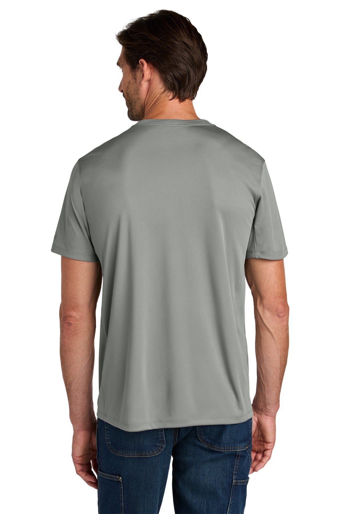 Custom Embroidered Carhartt Force Sun Defender Short Sleeve T-Shirt CT106868,Asphalt Grey