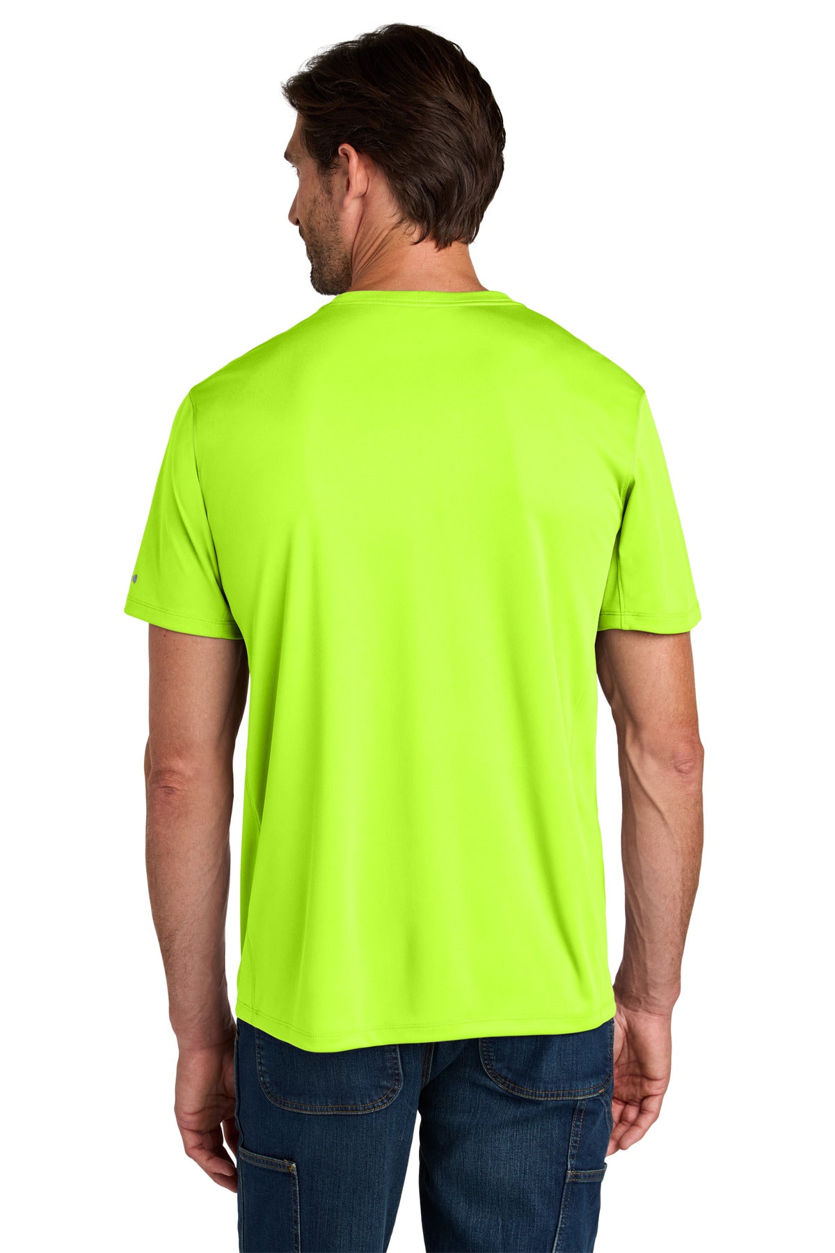 Custom Embroidered Carhartt Force Sun Defender Short Sleeve T-Shirt CT106868,Brite Lime