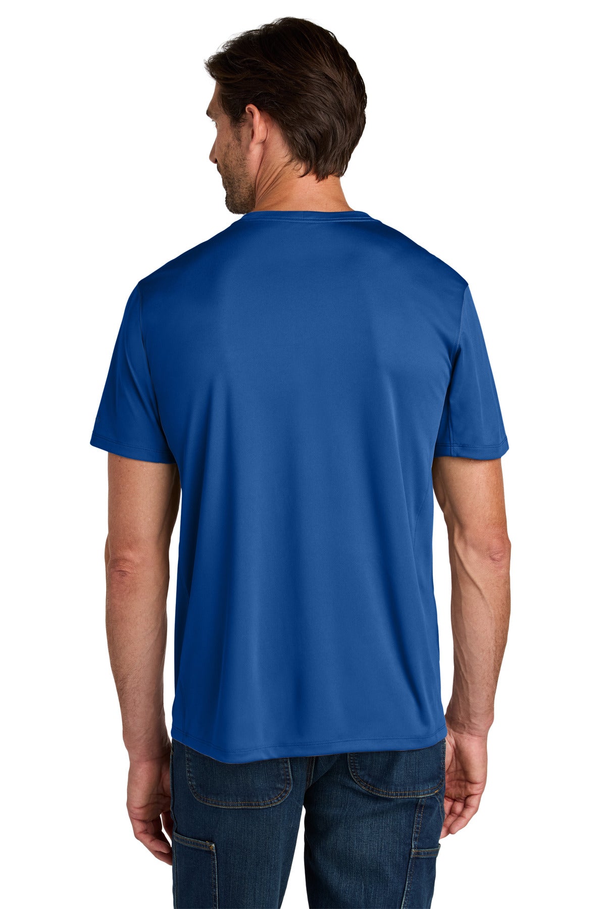 Custom Embroidered Carhartt Force Sun Defender Short Sleeve T-Shirt CT106868,Royal Glass Blue