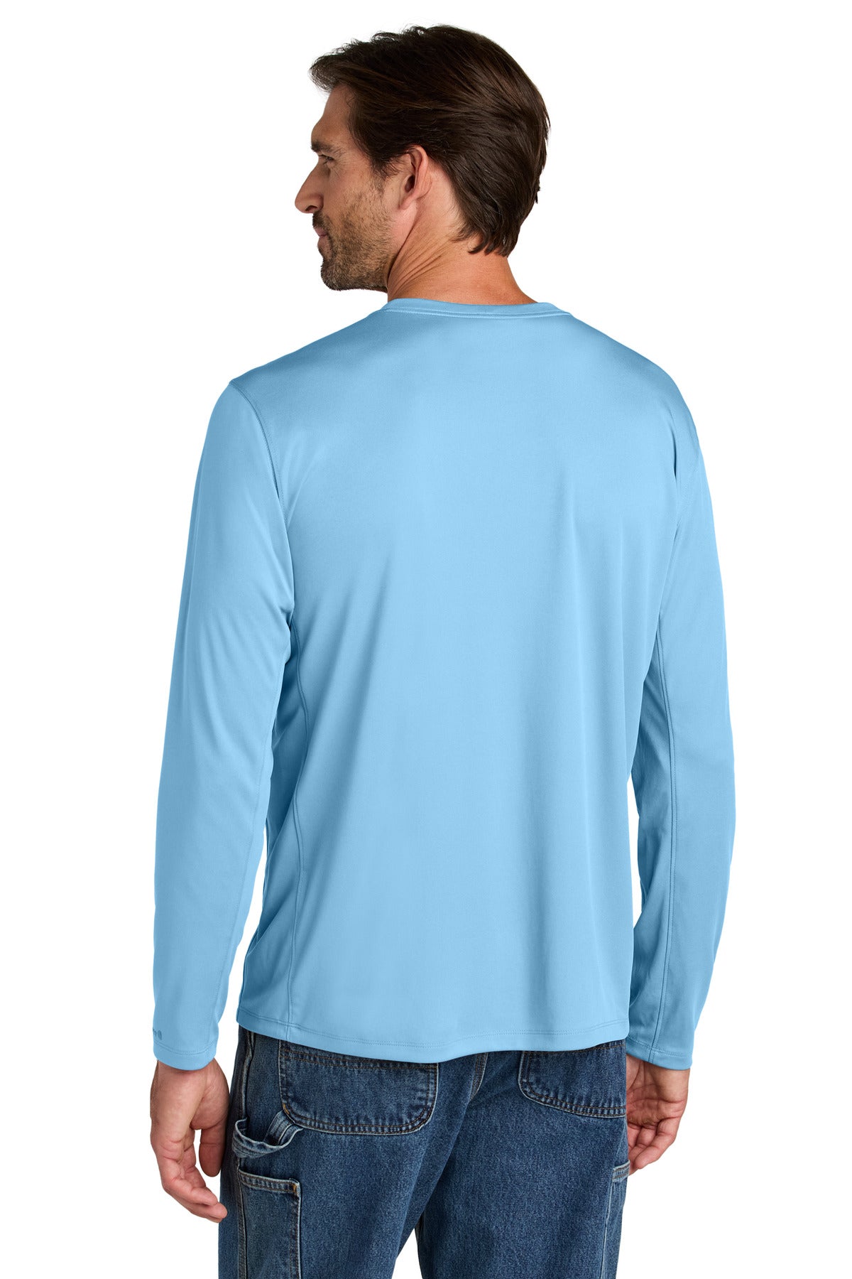 Custom Embroidered Carhartt Force Sun Defender Long Sleeve T-Shirt CT106972,Fresh Water Blue
