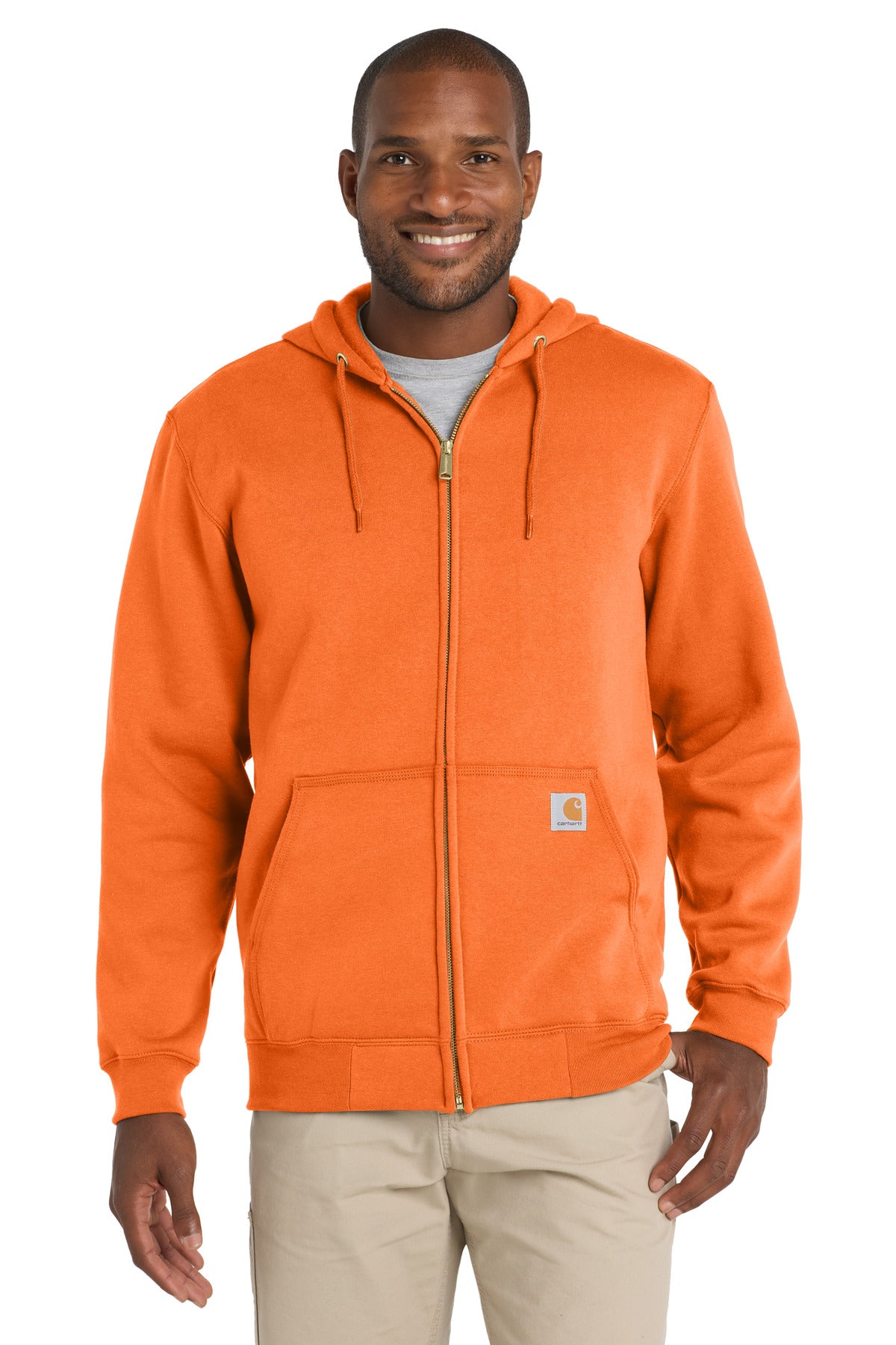 Carhartt Midweight Hooded Zip-Front Sweatshirt. CTK122