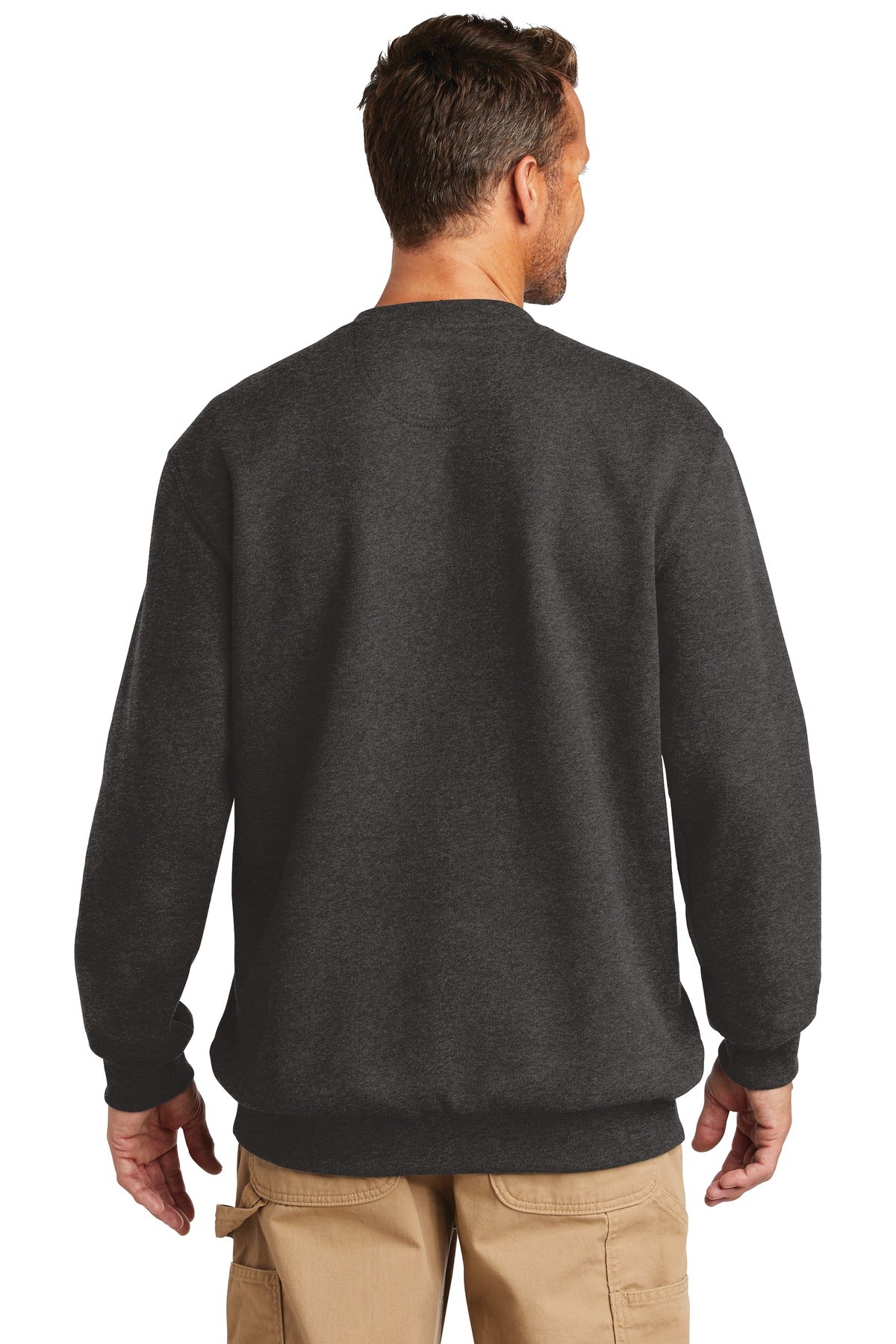 Custom Embroidered Carhartt Midweight Crewneck Sweatshirt. CTK124,Carbon Heather
