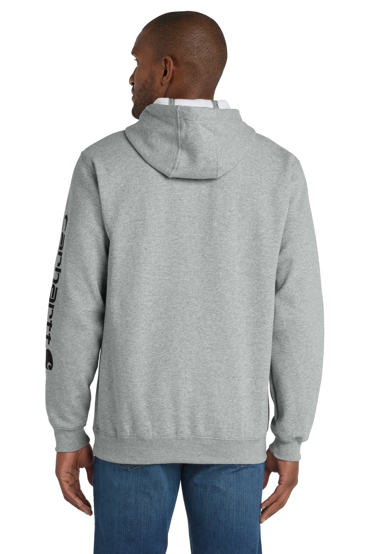 Custom Embroidered Carhartt Midweight Hooded Logo Sweatshirt CTK288,Heather Grey
