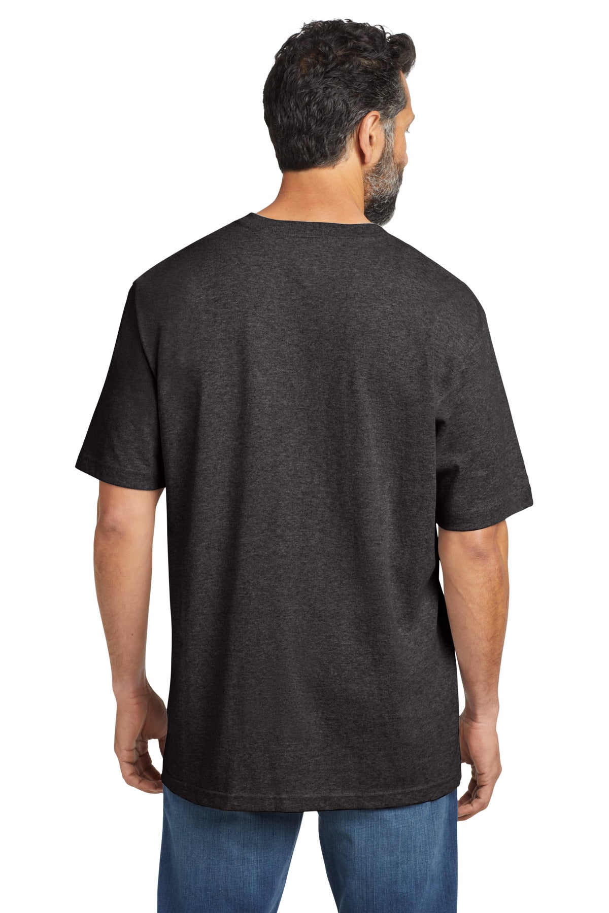 Custom Embroidered Carhartt Workwear Pocket Short Sleeve T-Shirt. CTK87,Carbon Heather