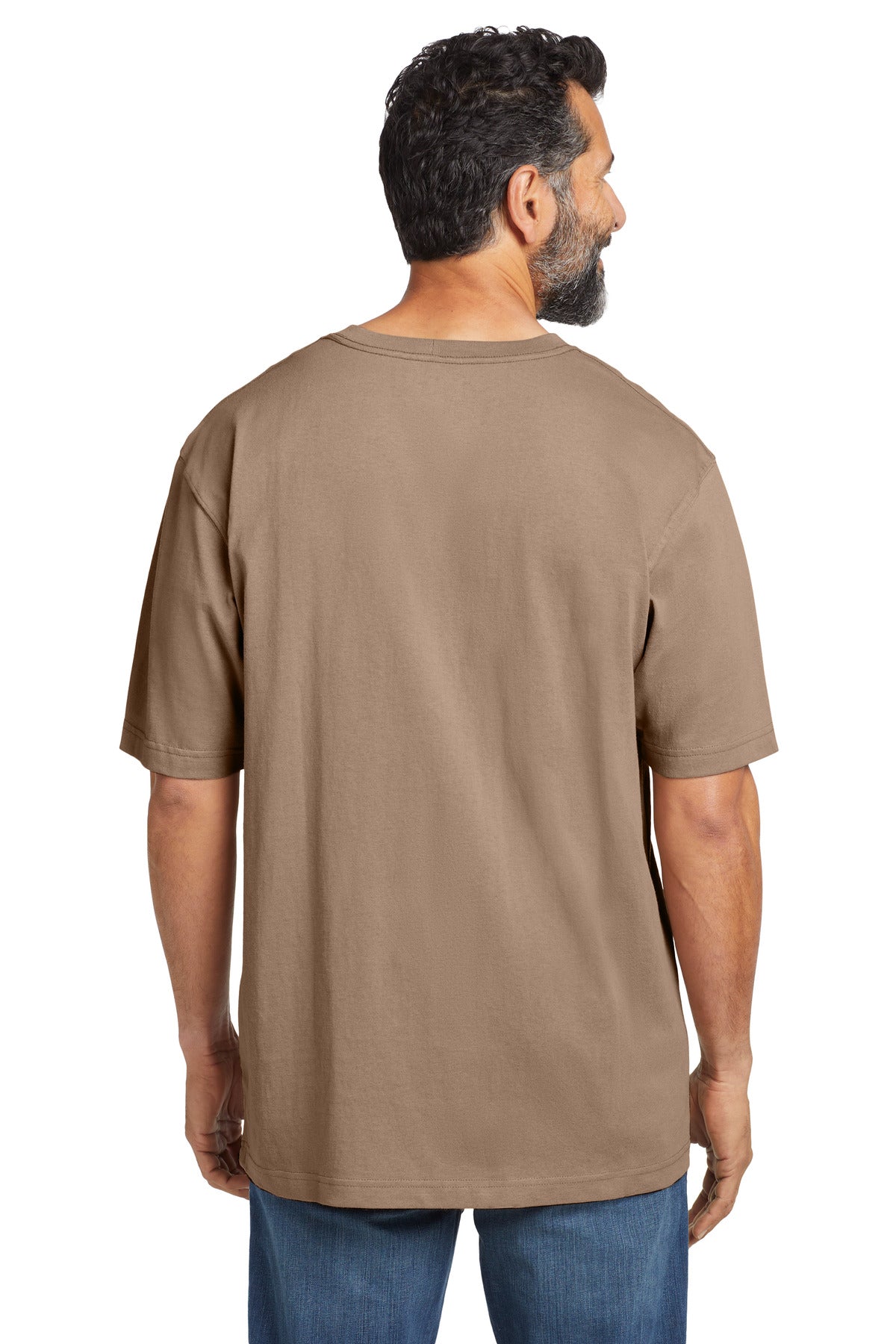 Custom Embroidered Carhartt Workwear Pocket Short Sleeve T-Shirt. CTK87,Desert