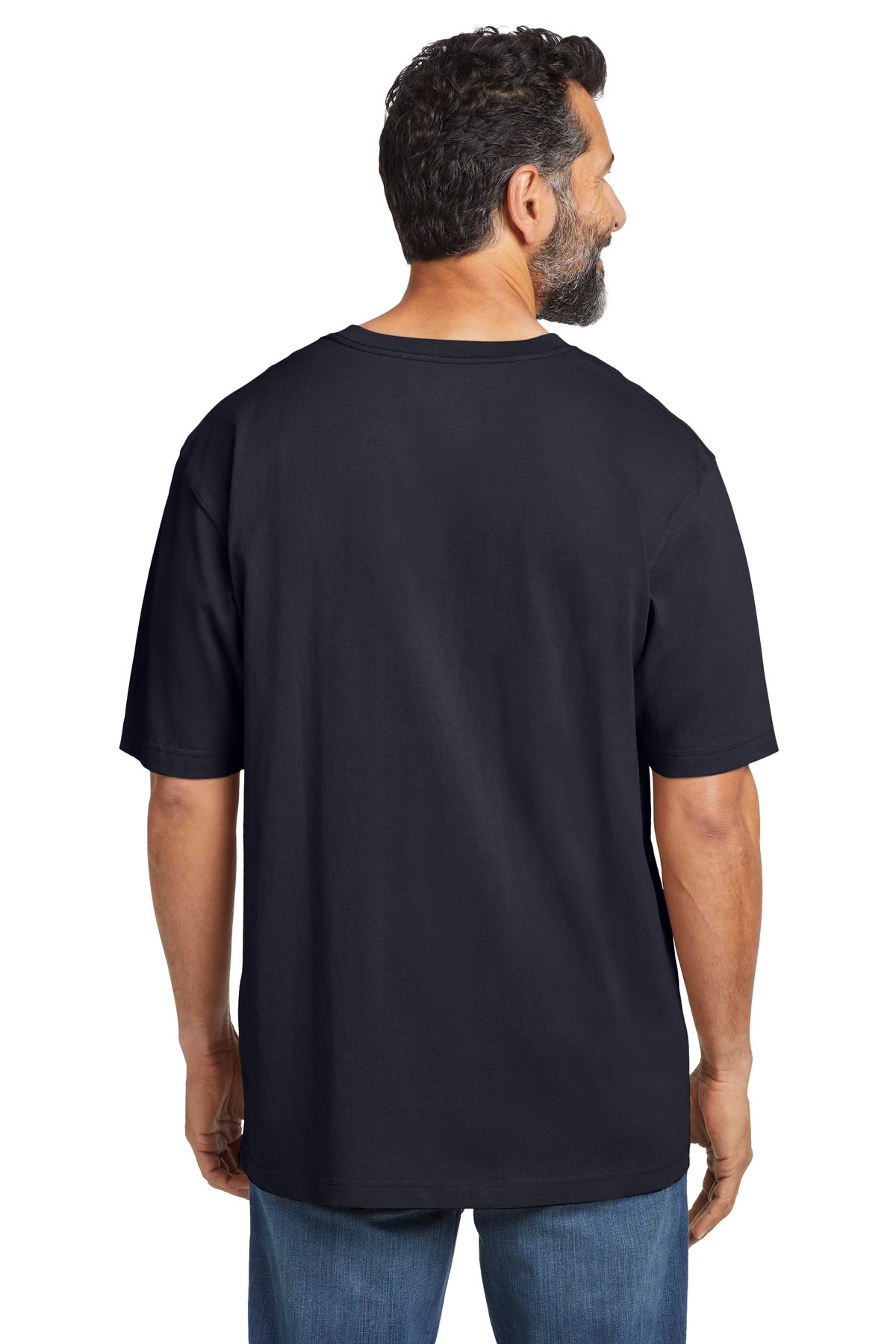 Custom Embroidered Carhartt Workwear Pocket Short Sleeve T-Shirt. CTK87,Navy