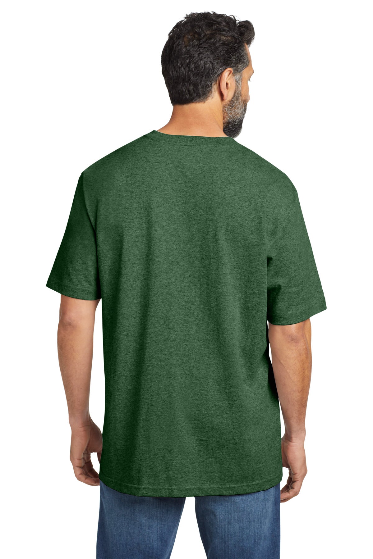 Custom Embroidered Carhartt Workwear Pocket Short Sleeve T-Shirt. CTK87,North Woods Heather