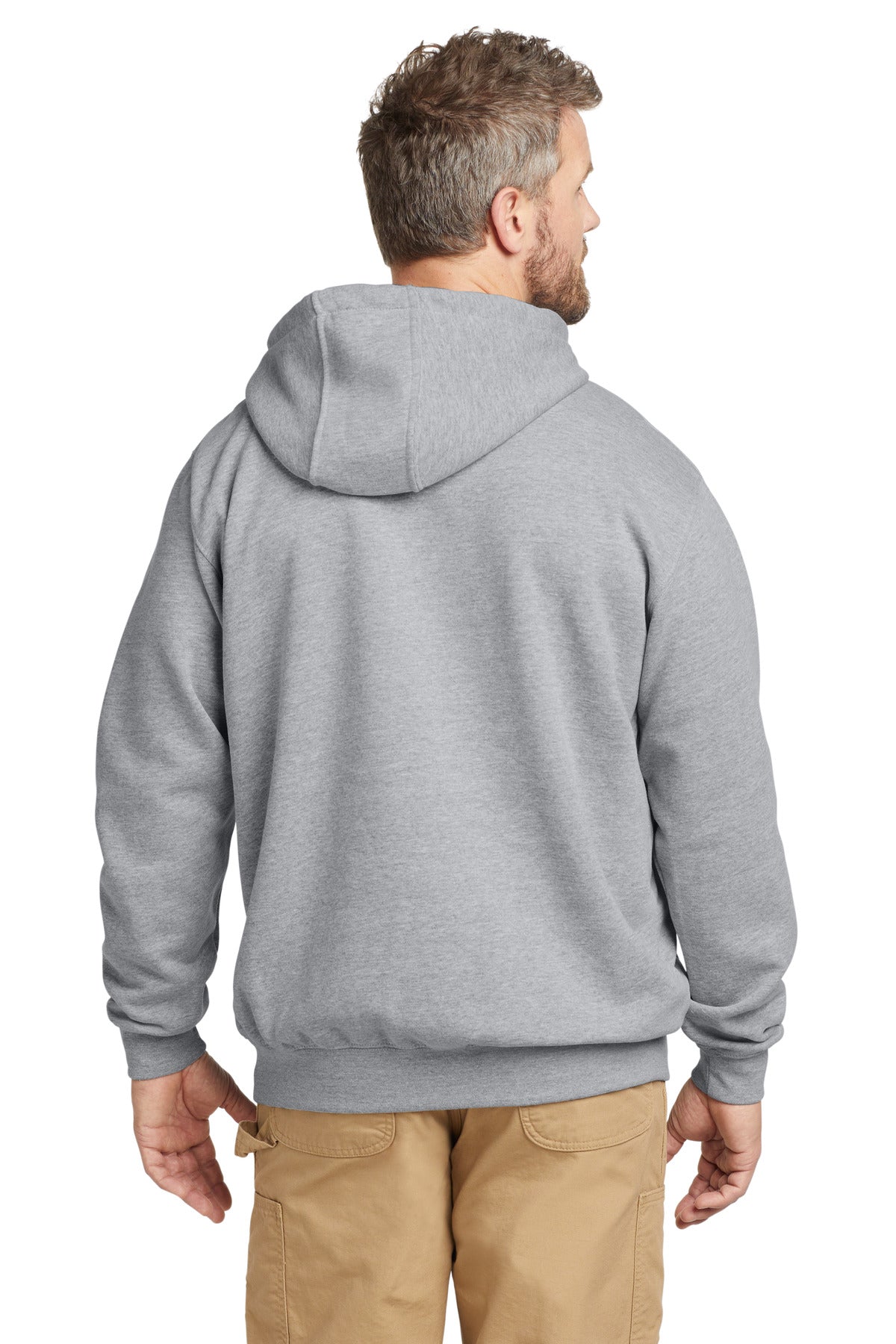Custom Embroidered Carhartt Tall Midweight Hooded Sweatshirt CTTK121,Heather Grey