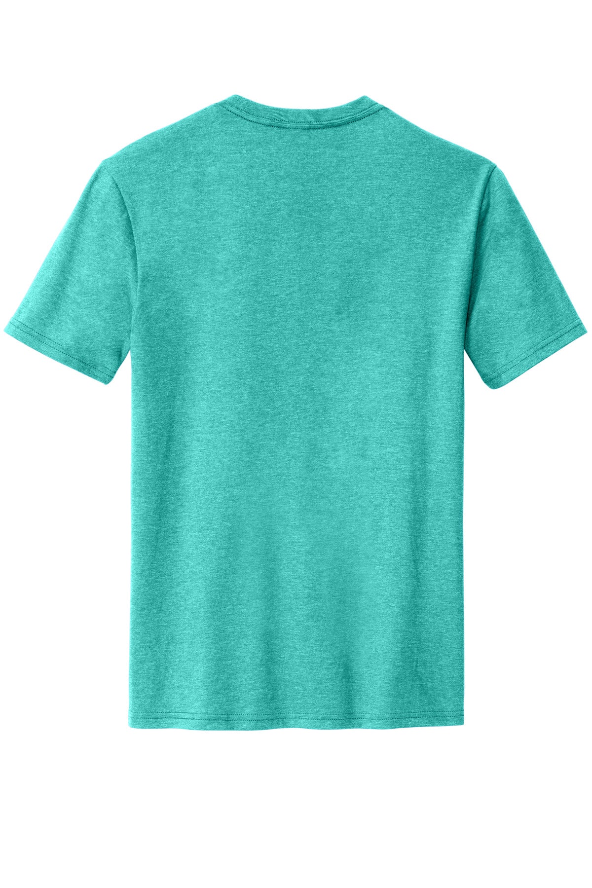 District Perfect Blend CVC Tee. DM108 Aqua Heather