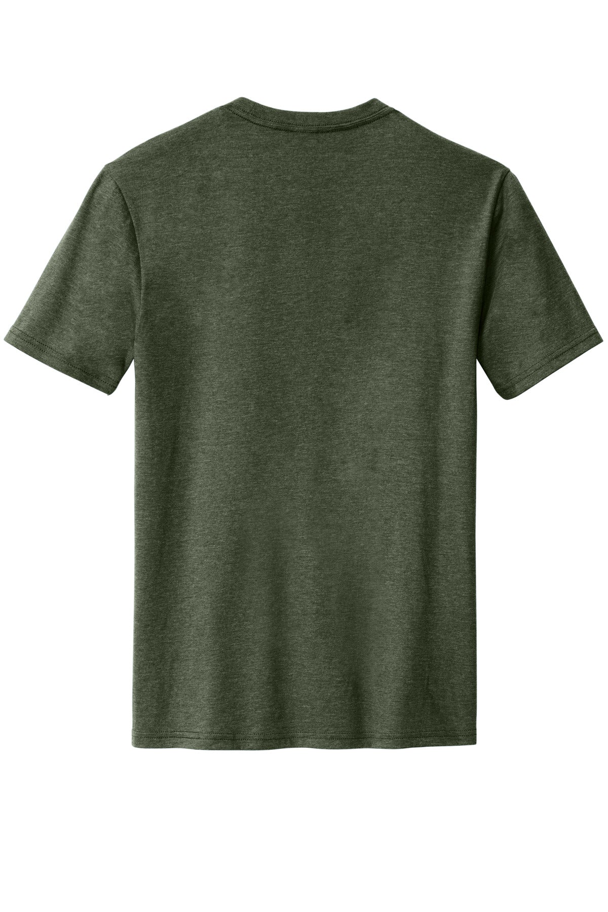 District Perfect Blend CVC Tee. DM108 Heathered Forest Green