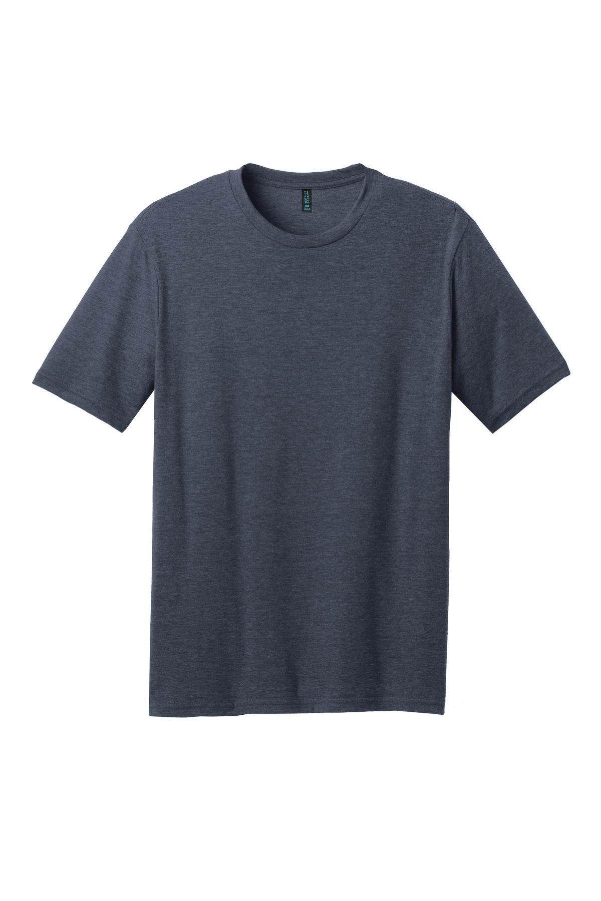 District Perfect Blend CVC Tee. DM108 Heathered Navy