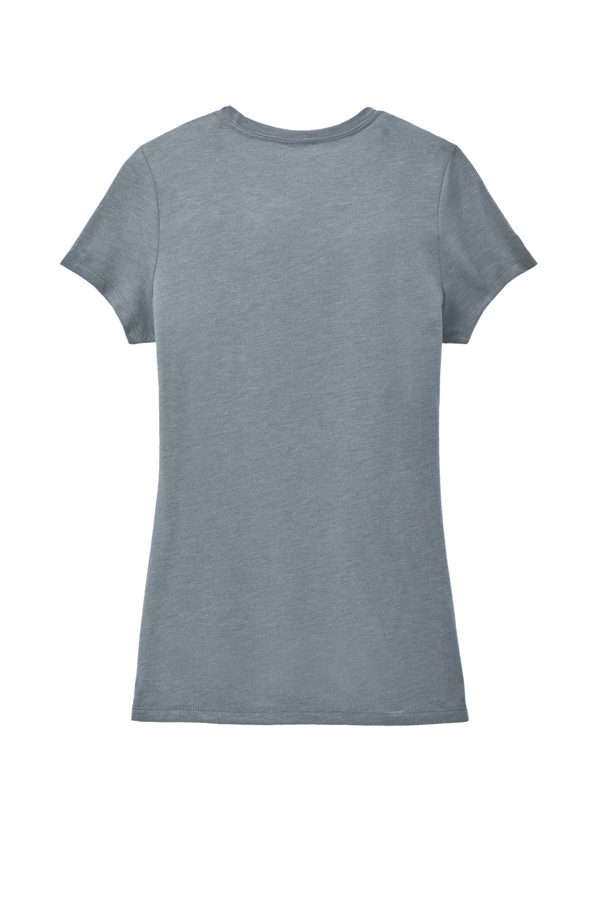District Women's Perfect Tri Tee. DM130L Flint Blue Heather