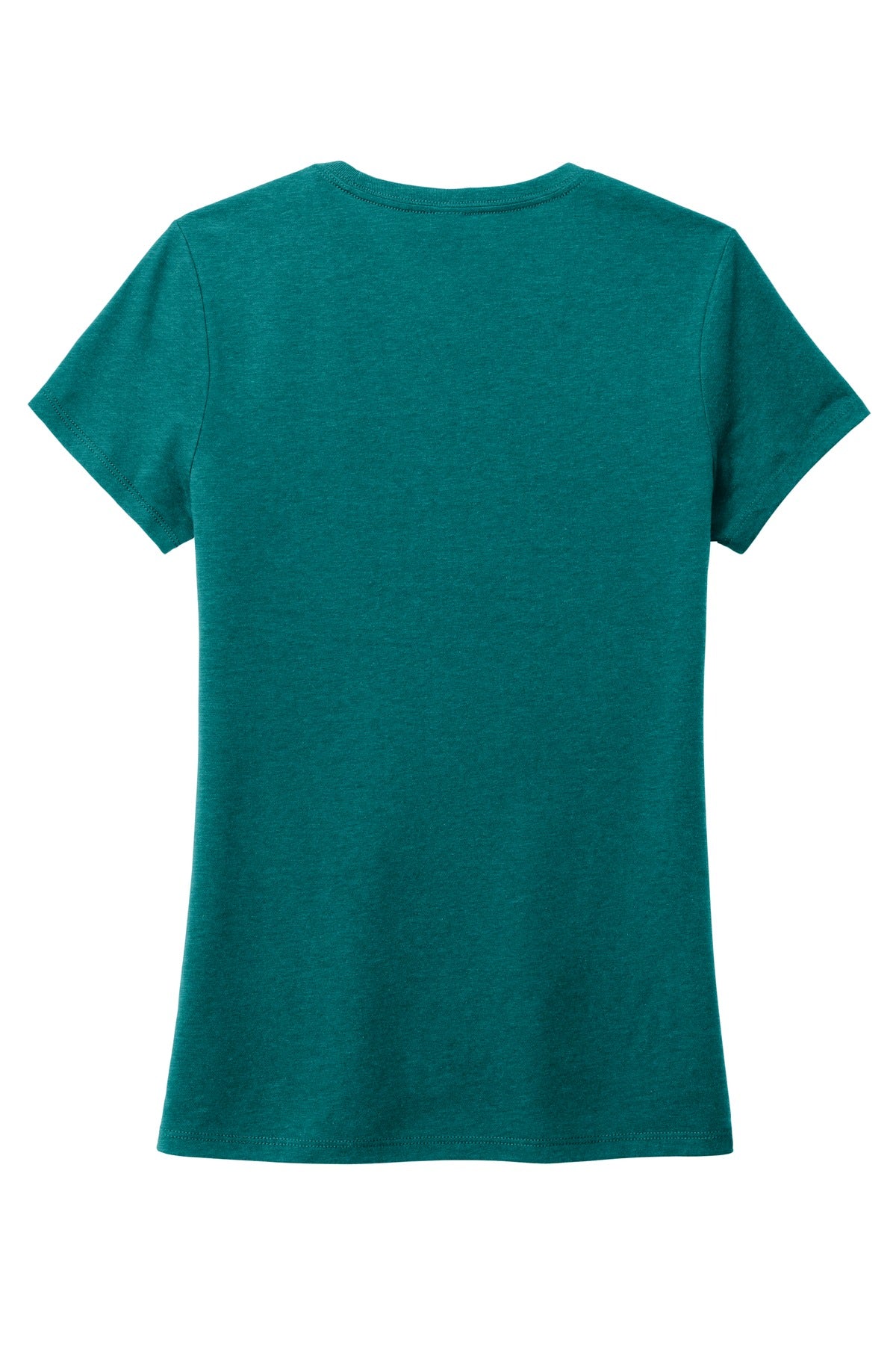 District Women's Perfect Tri Tee. DM130L Heathered Teal