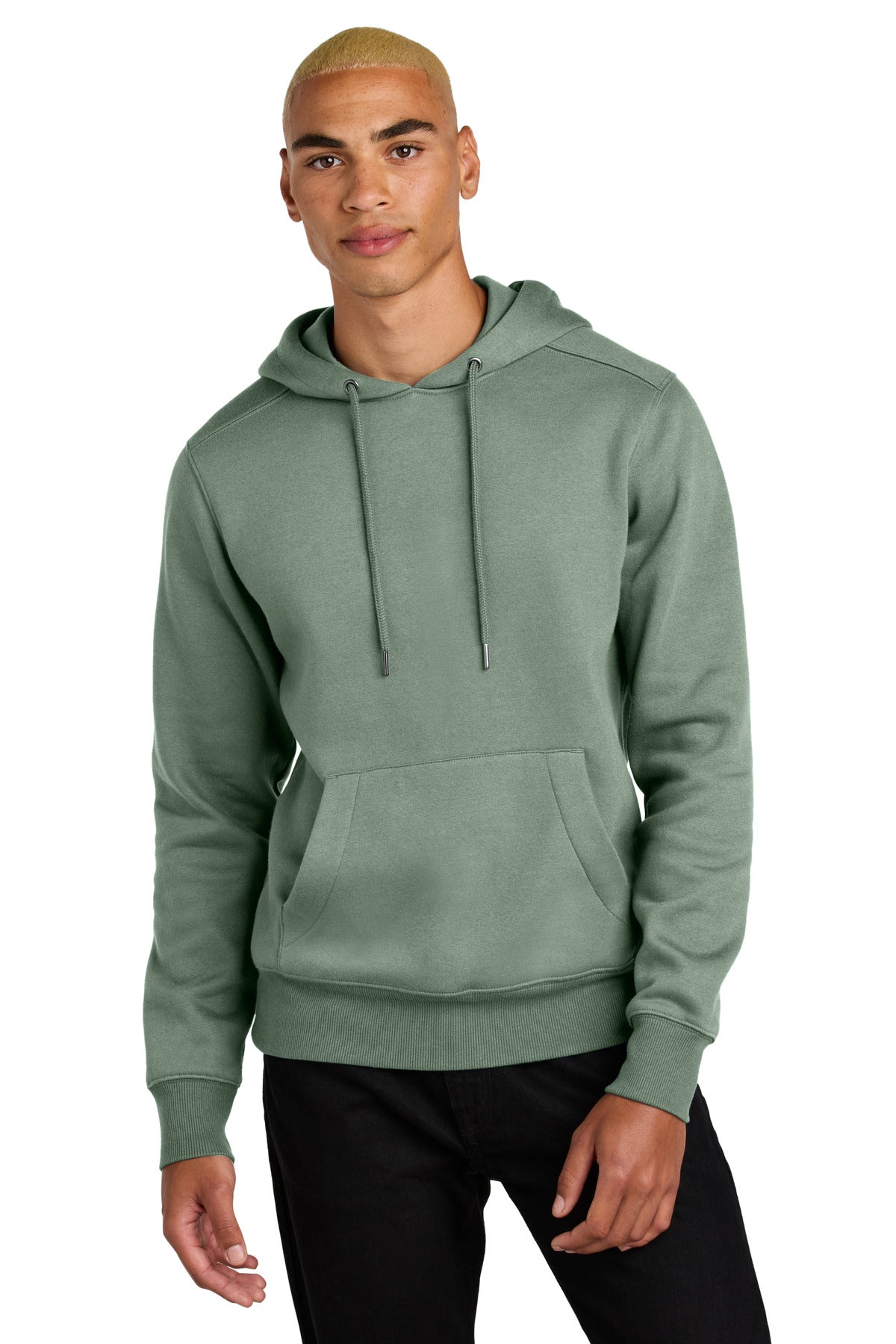 District Perfect Weight Fleece Hoodie DT1101 Laurel Green