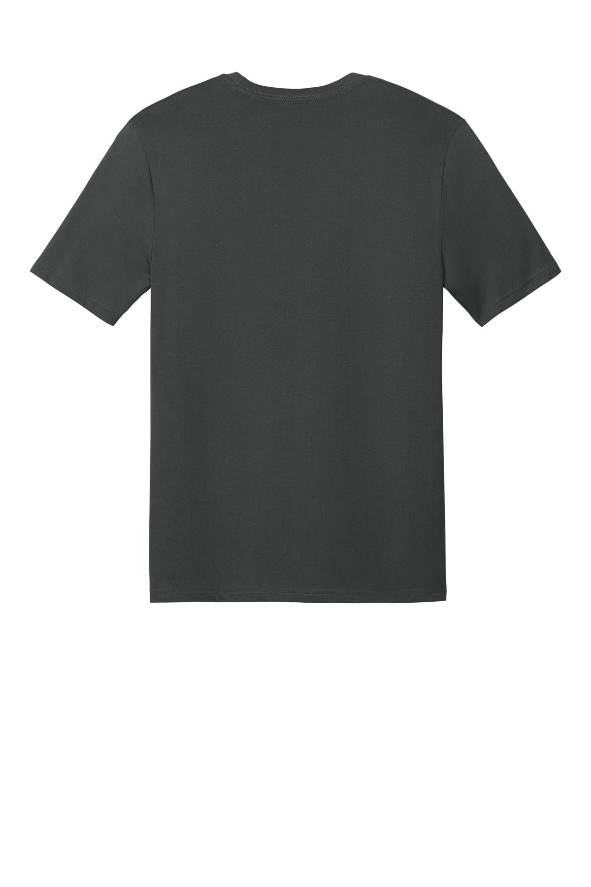 Custom Embroidered District T-Shirts in Charcoal