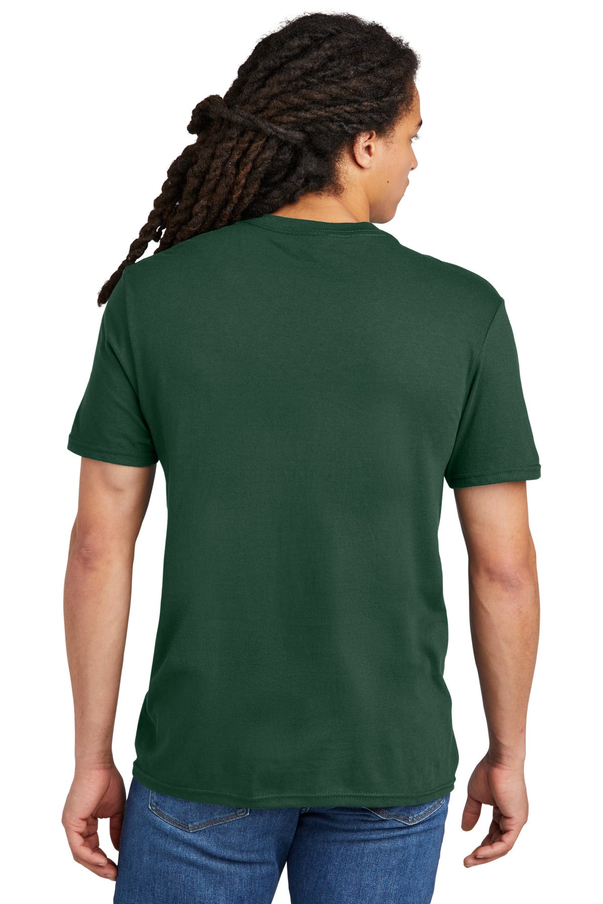 Custom Embroidered District The Concert Tee DT5000,Forest Green
