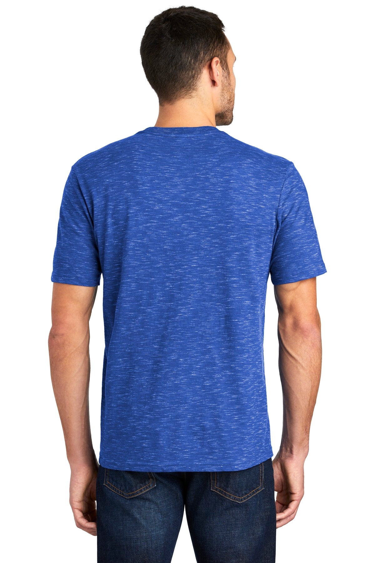 Custom Embroidered District Medal Tee. DT564,Deep Royal