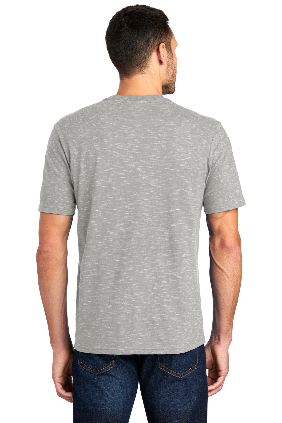 Custom Embroidered District Medal Tee. DT564,Light Grey