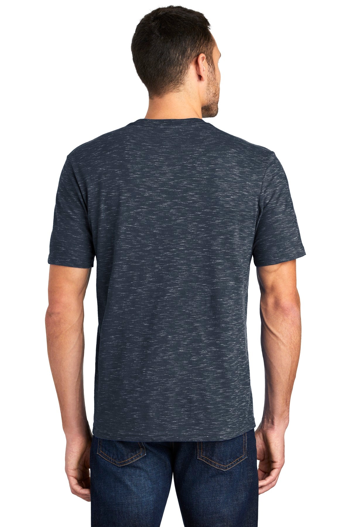 Custom Embroidered District Medal Tee. DT564,New Navy