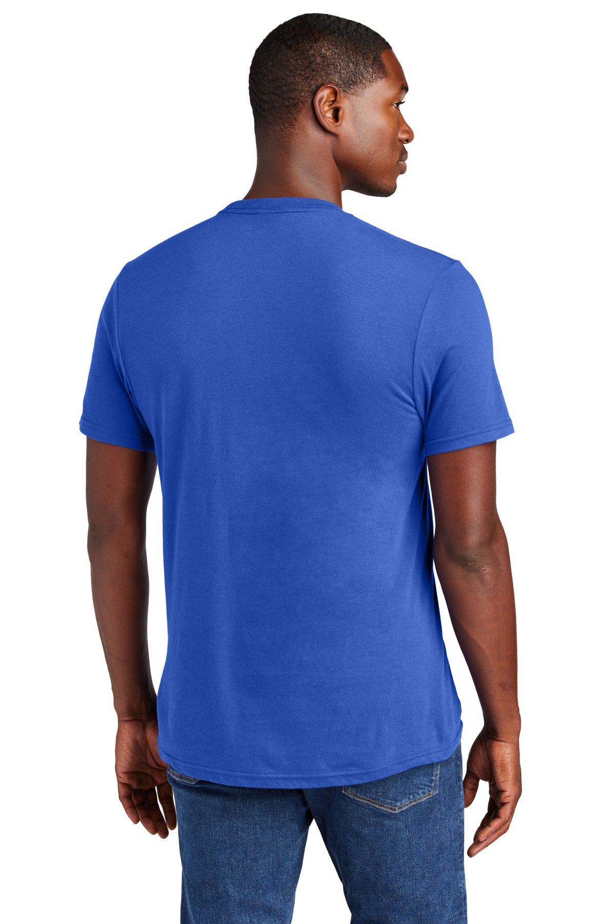 Custom Embroidered District Very Important Tee with Pocket. DT6000P,Deep Royal
