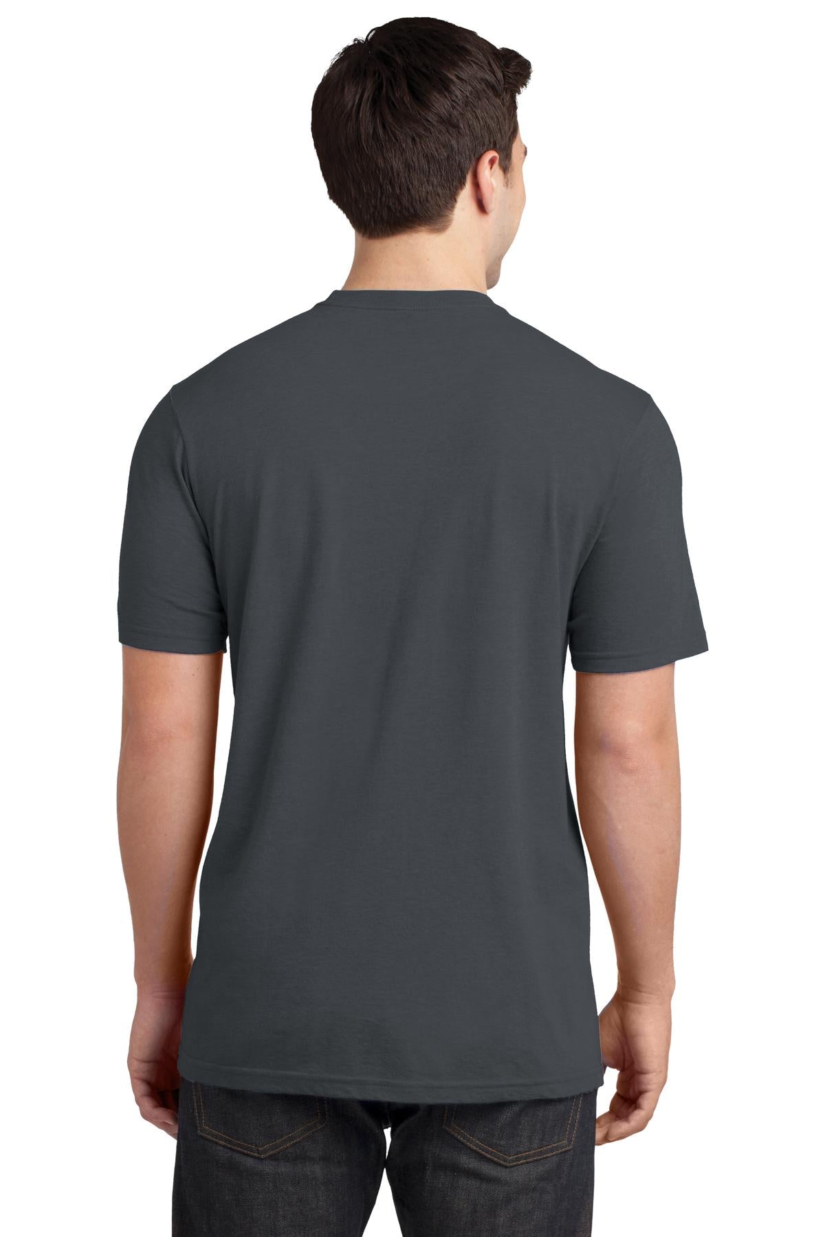Custom Embroidered District Very Important Tee with Pocket. DT6000P,Charcoal
