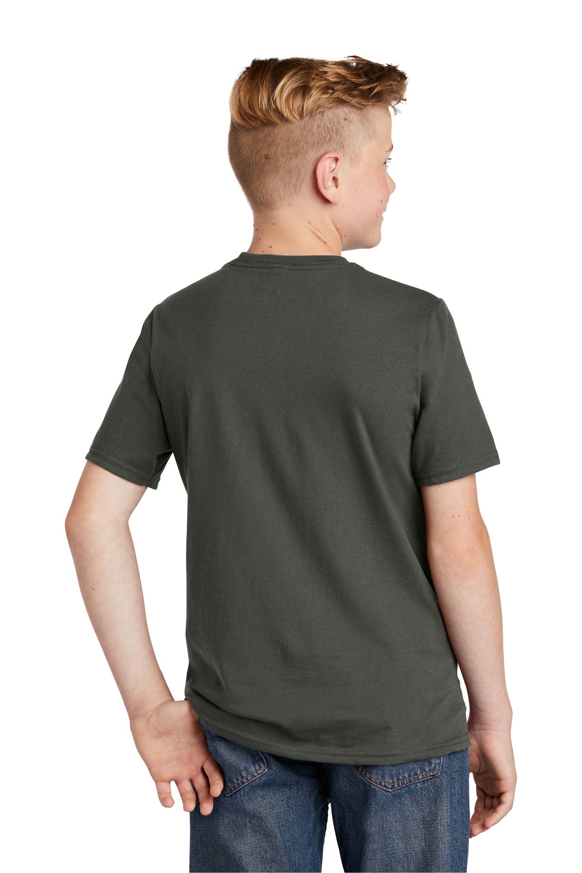 Custom Embroidered District Youth Very Important Tee. DT6000Y,Deepest Grey