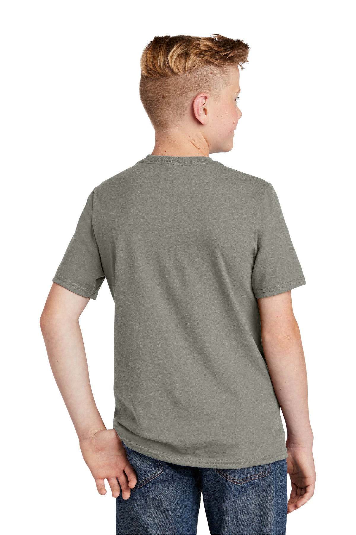 Custom Embroidered District Youth Very Important Tee. DT6000Y,Deep Smoke