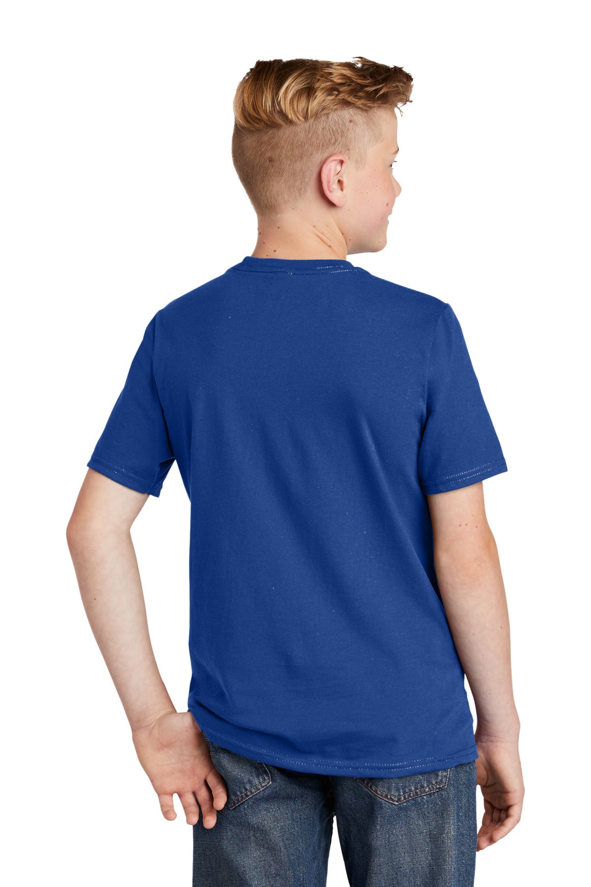 Custom Embroidered District Youth Very Important Tee. DT6000Y,Deep Royal