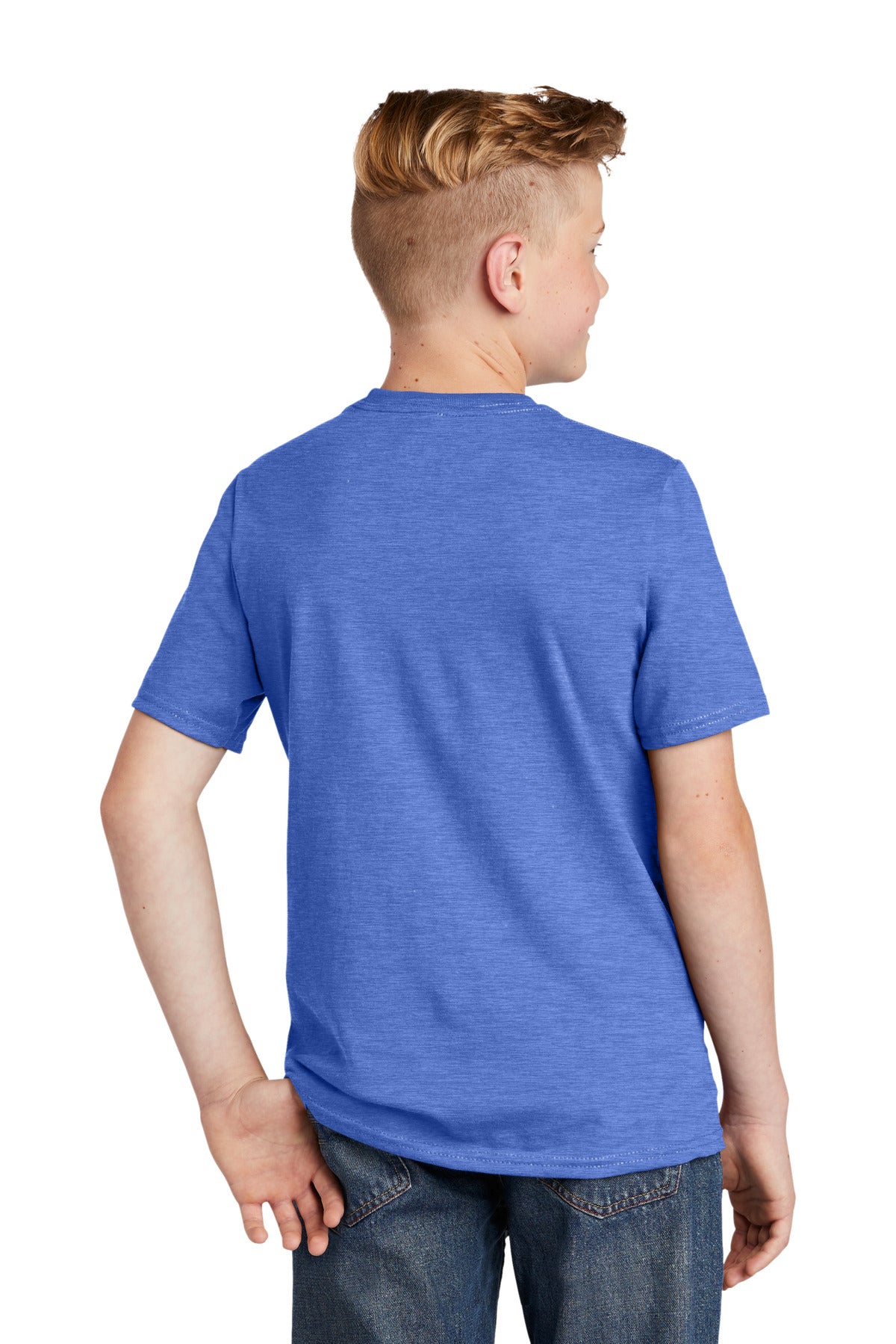 Custom Embroidered District Youth Very Important Tee. DT6000Y,Royal Frost