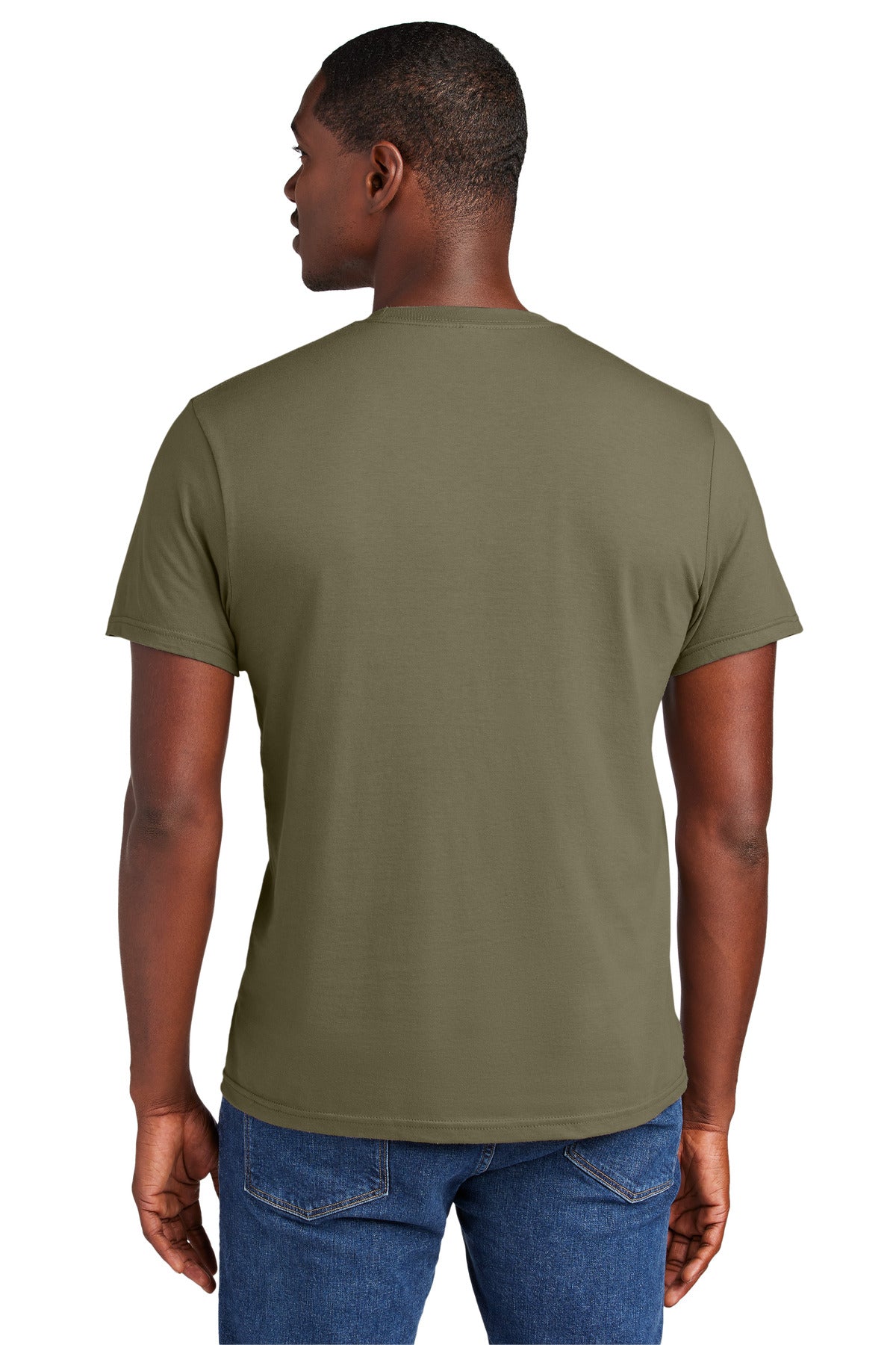 Custom Embroidered District Very Important Tee. DT6000,Coyote Brown