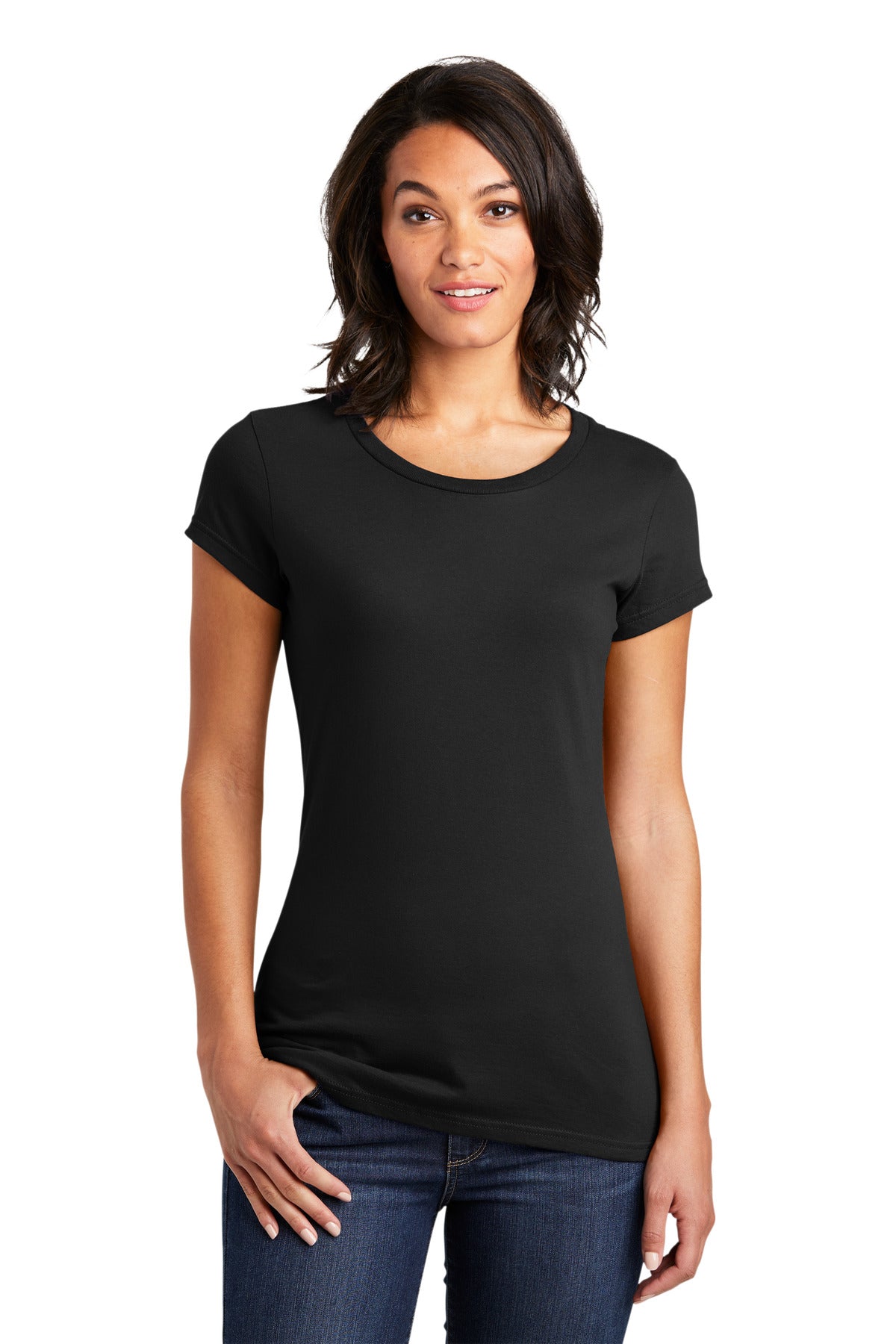 District Women's Fitted Very Important Tee. DT6001