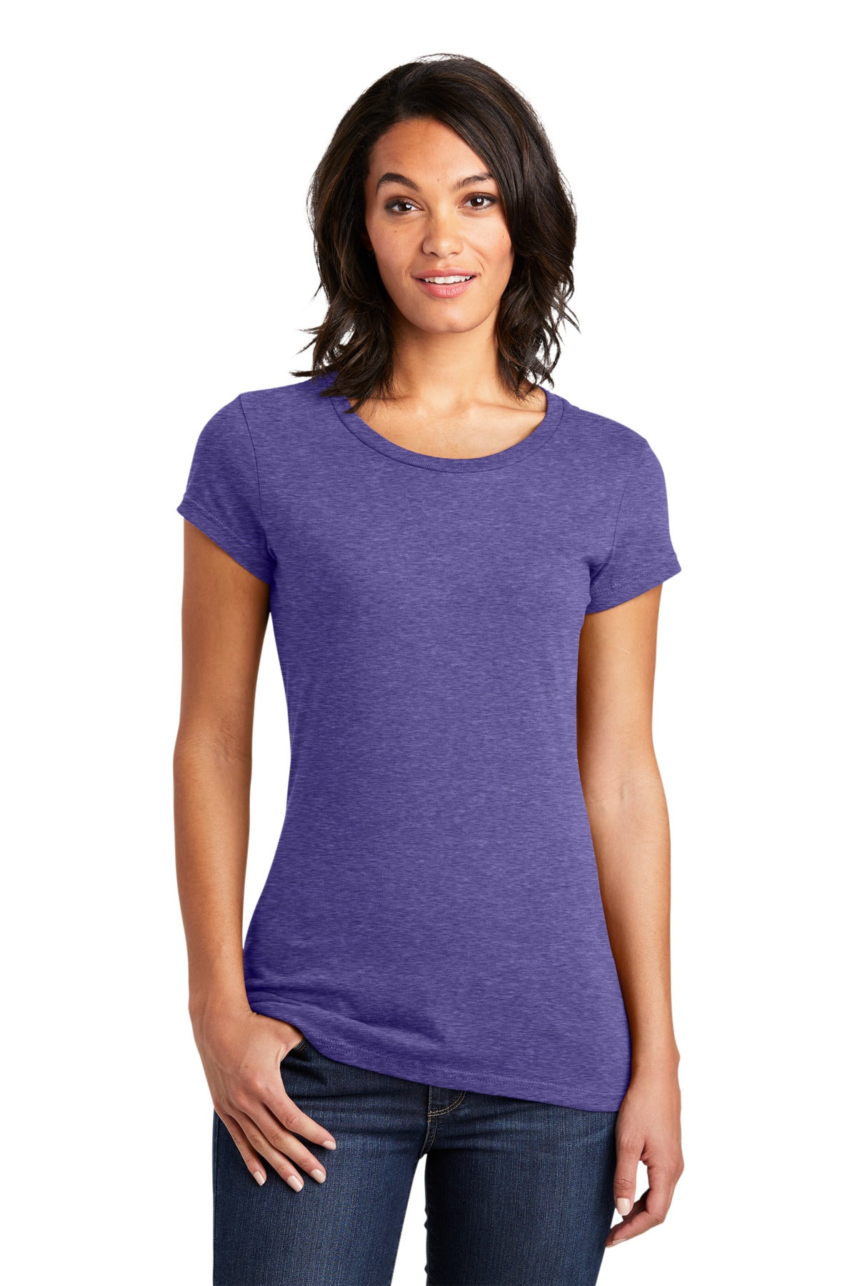 District Women's Fitted Very Important Tee. DT6001