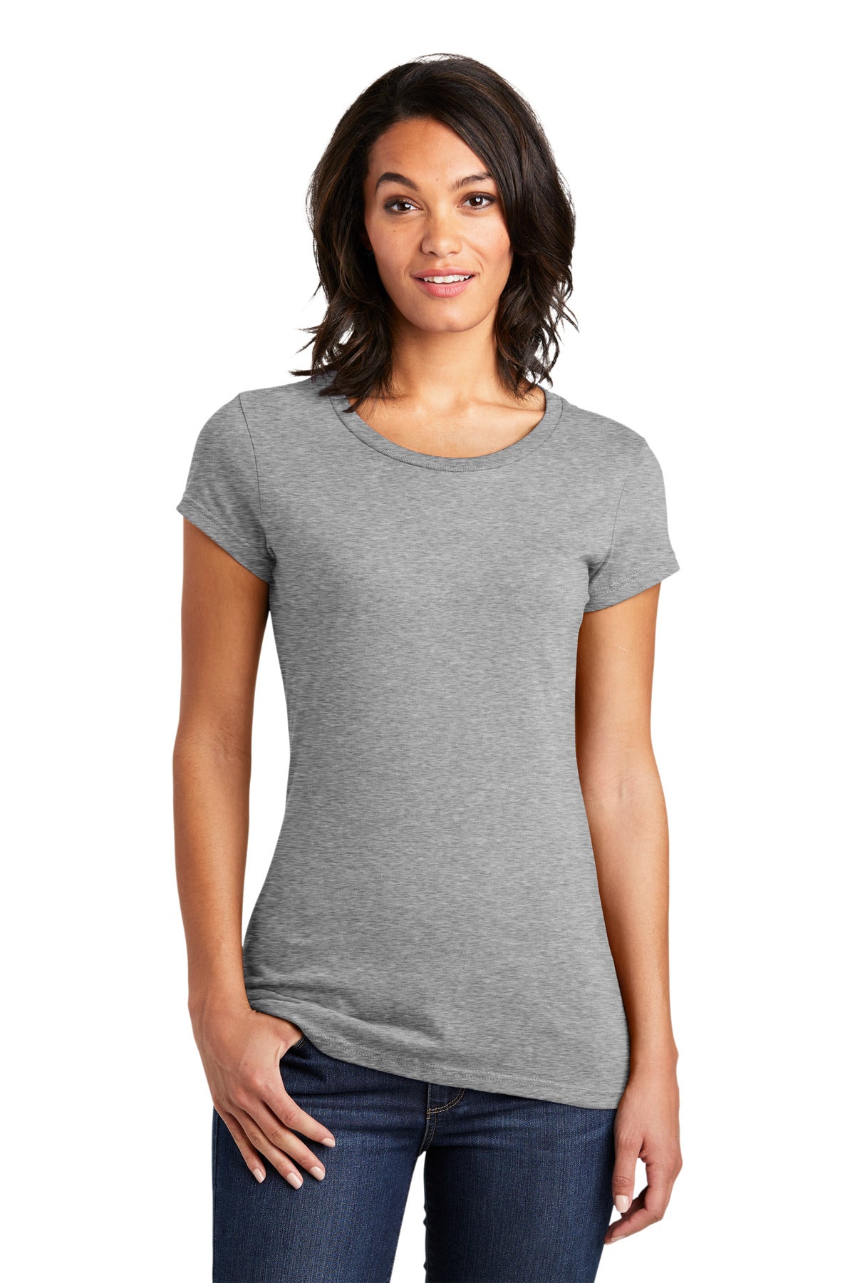 District Women's Fitted Very Important Tee. DT6001