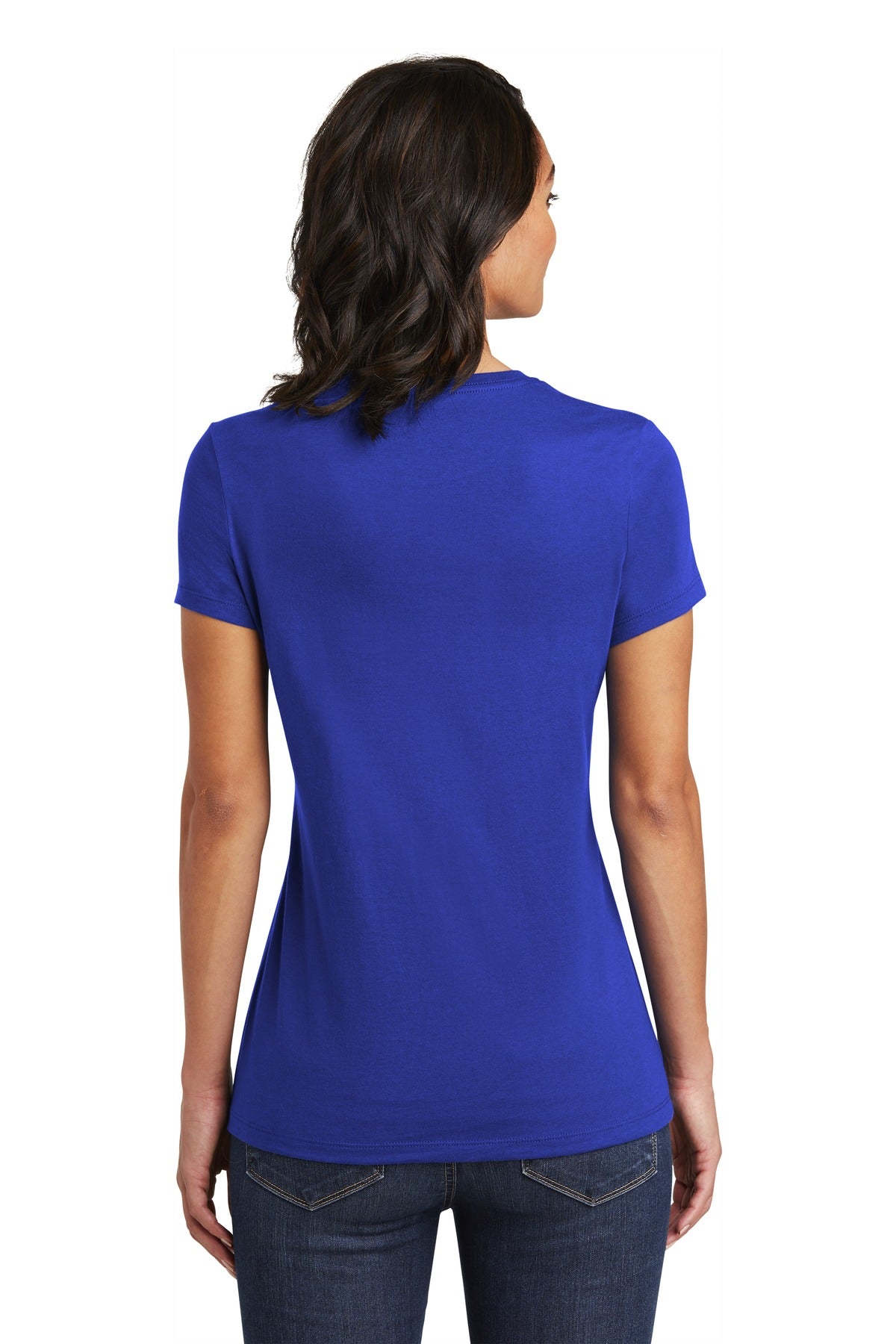 Custom Embroidered District Women's Very Important Tee . DT6002,Deep Royal