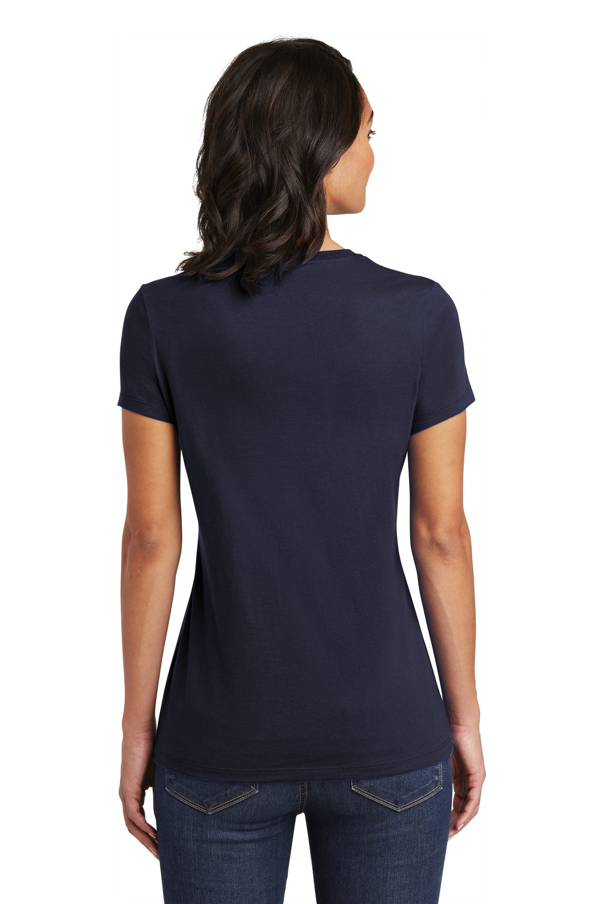 Custom Embroidered District Women's Very Important Tee . DT6002,New Navy