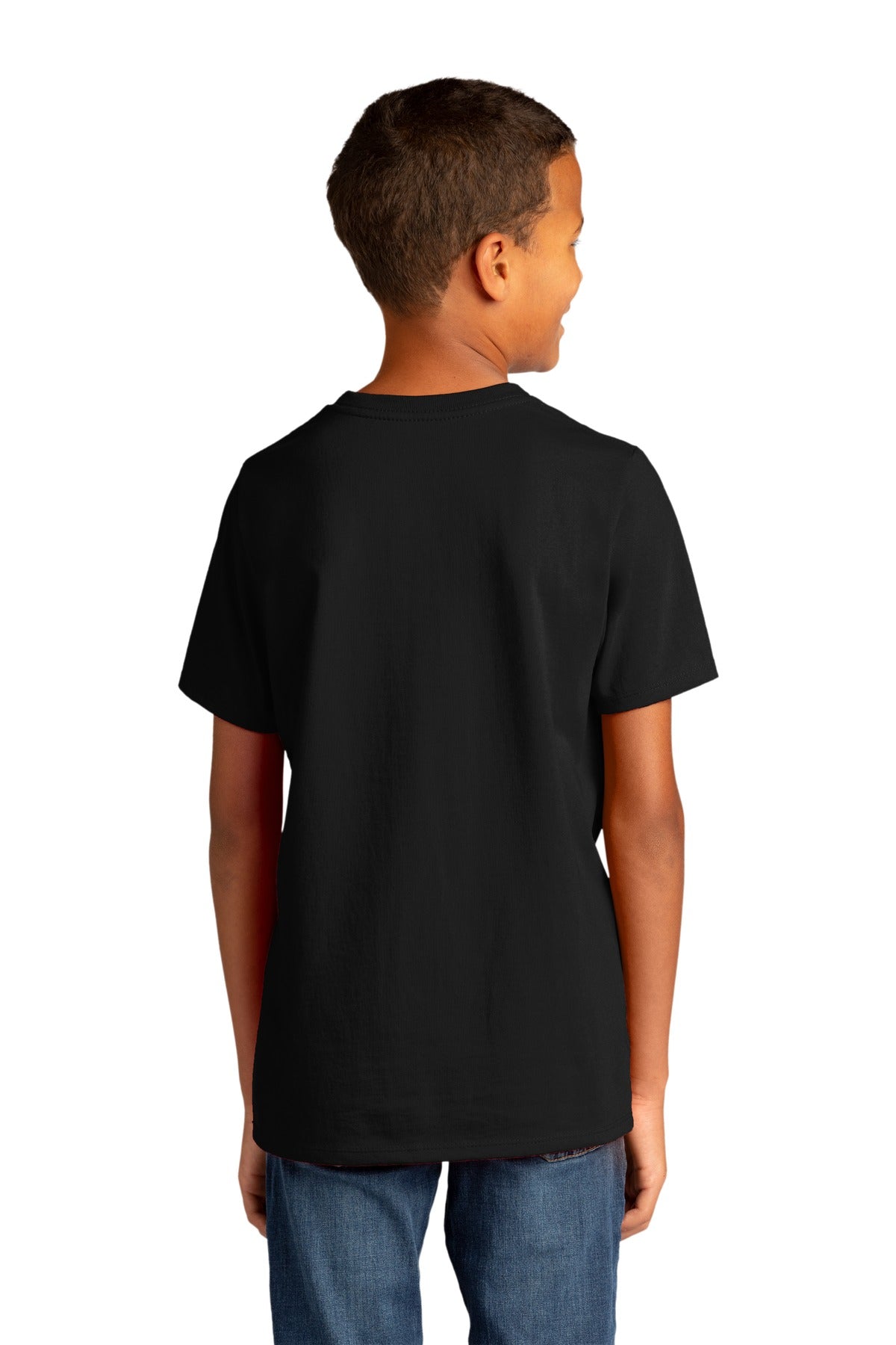 Custom Embroidered District Youth Re-Tee DT8000Y,Black