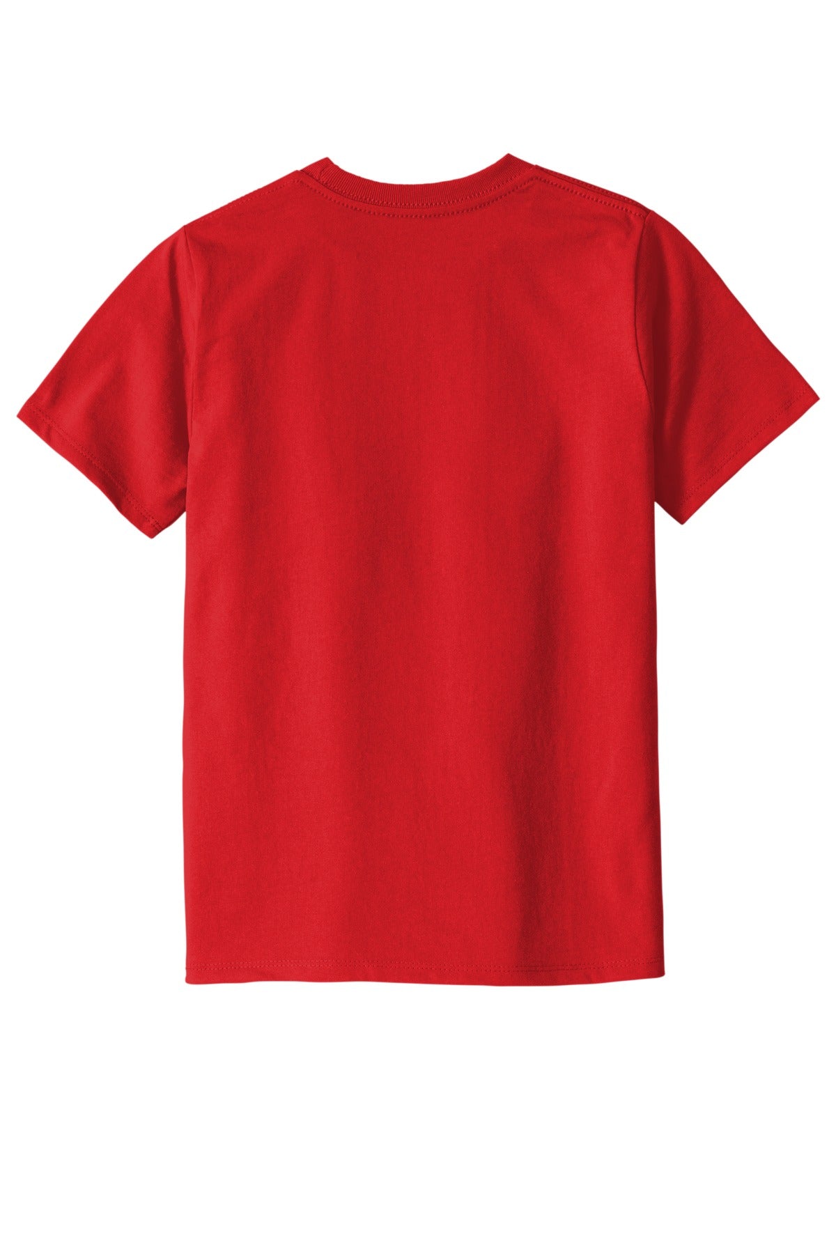 Custom Embroidered District T-Shirts in Ruby Red