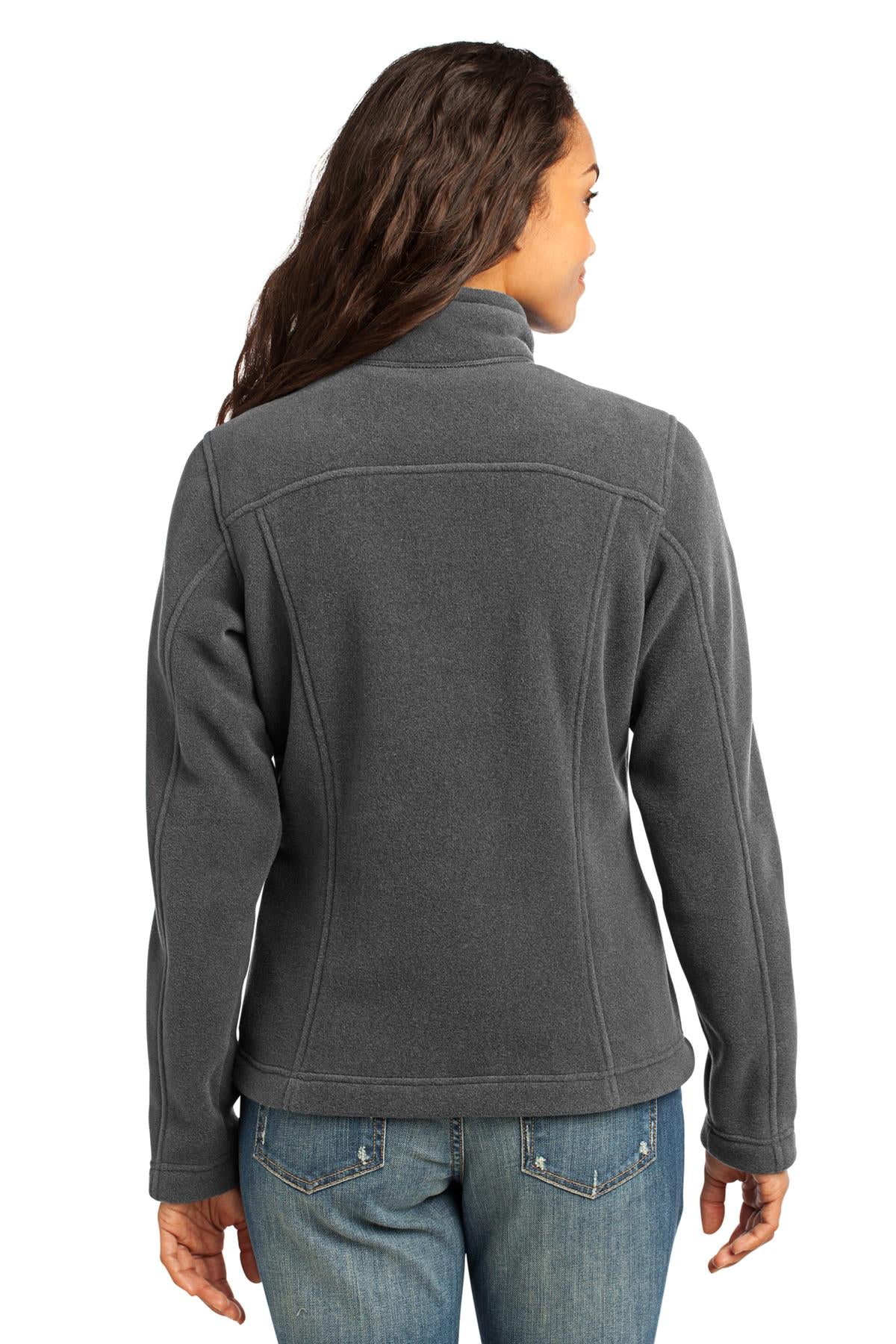 Custom Embroidered Eddie Bauer - Women's Full-Zip Fleece Jacket. EB201,Grey Steel