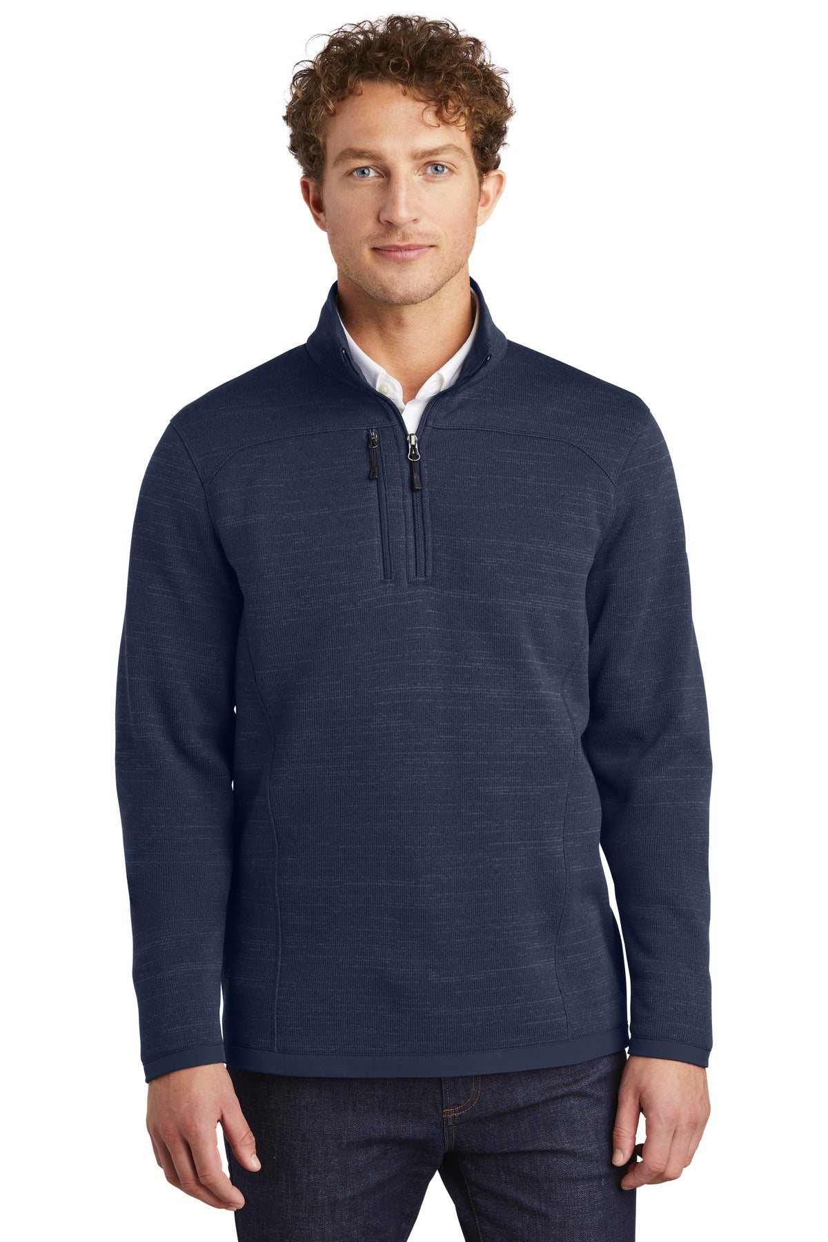 Custom Embroidered Eddie Bauer Outerwear in River Blue Navy Heather