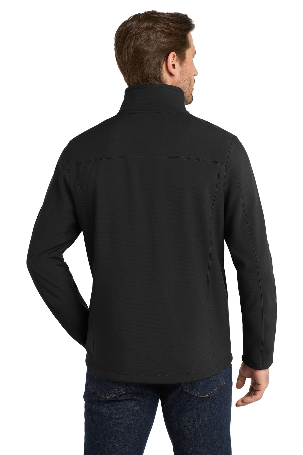 Custom Embroidered Eddie Bauer Rugged Ripstop Soft Shell Jacket. EB534,Black